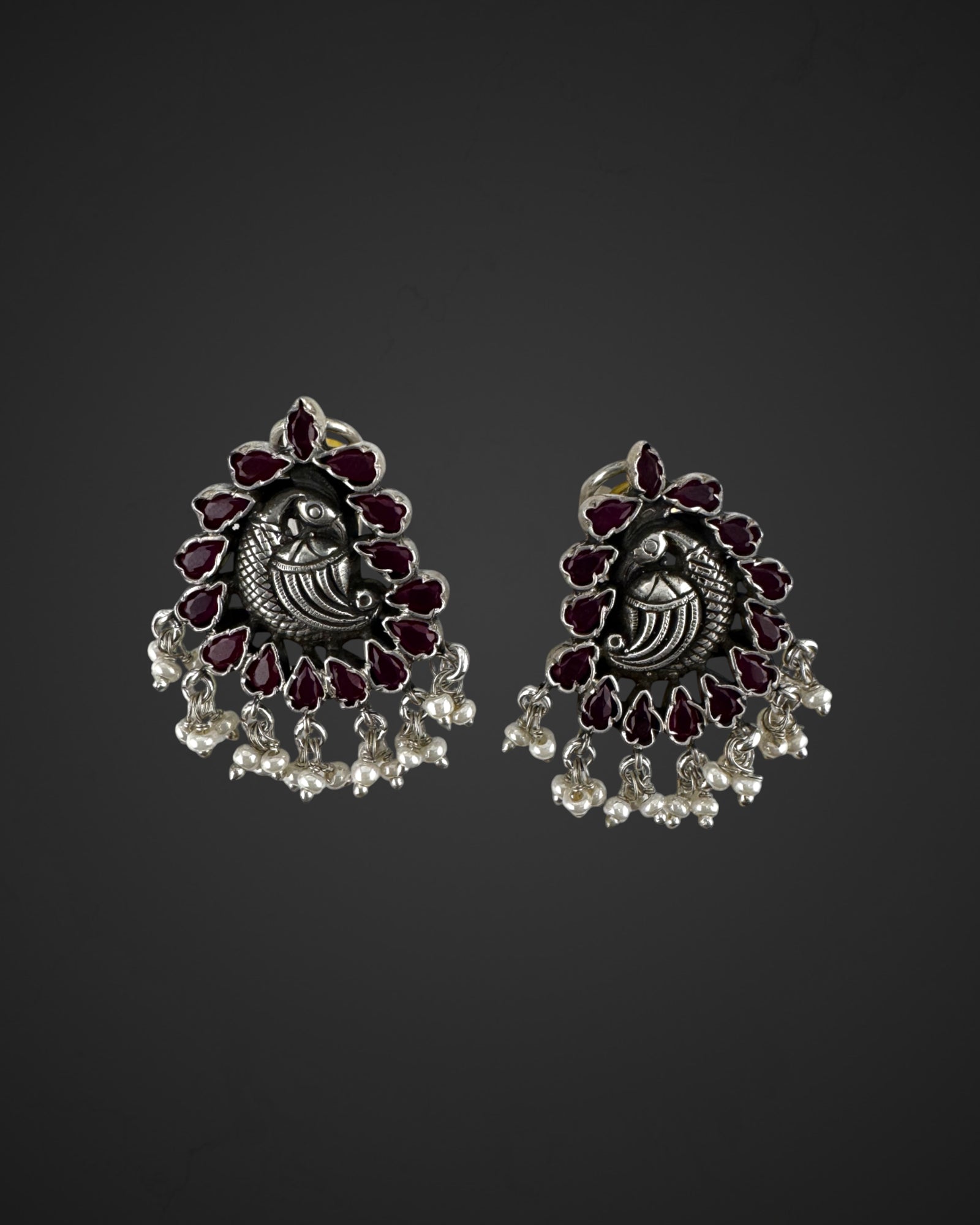 Ruby Pearl Studs