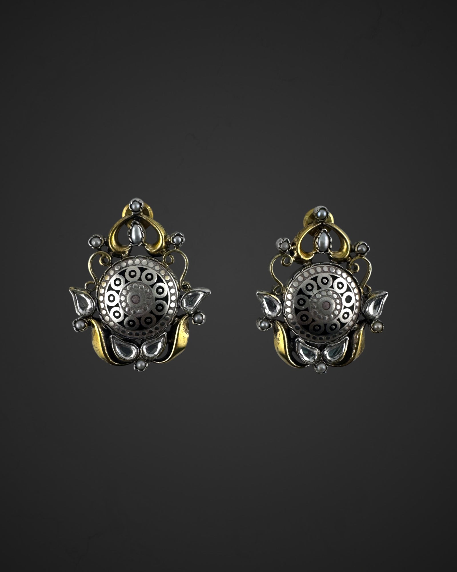 Pearl Polki Glow Studs