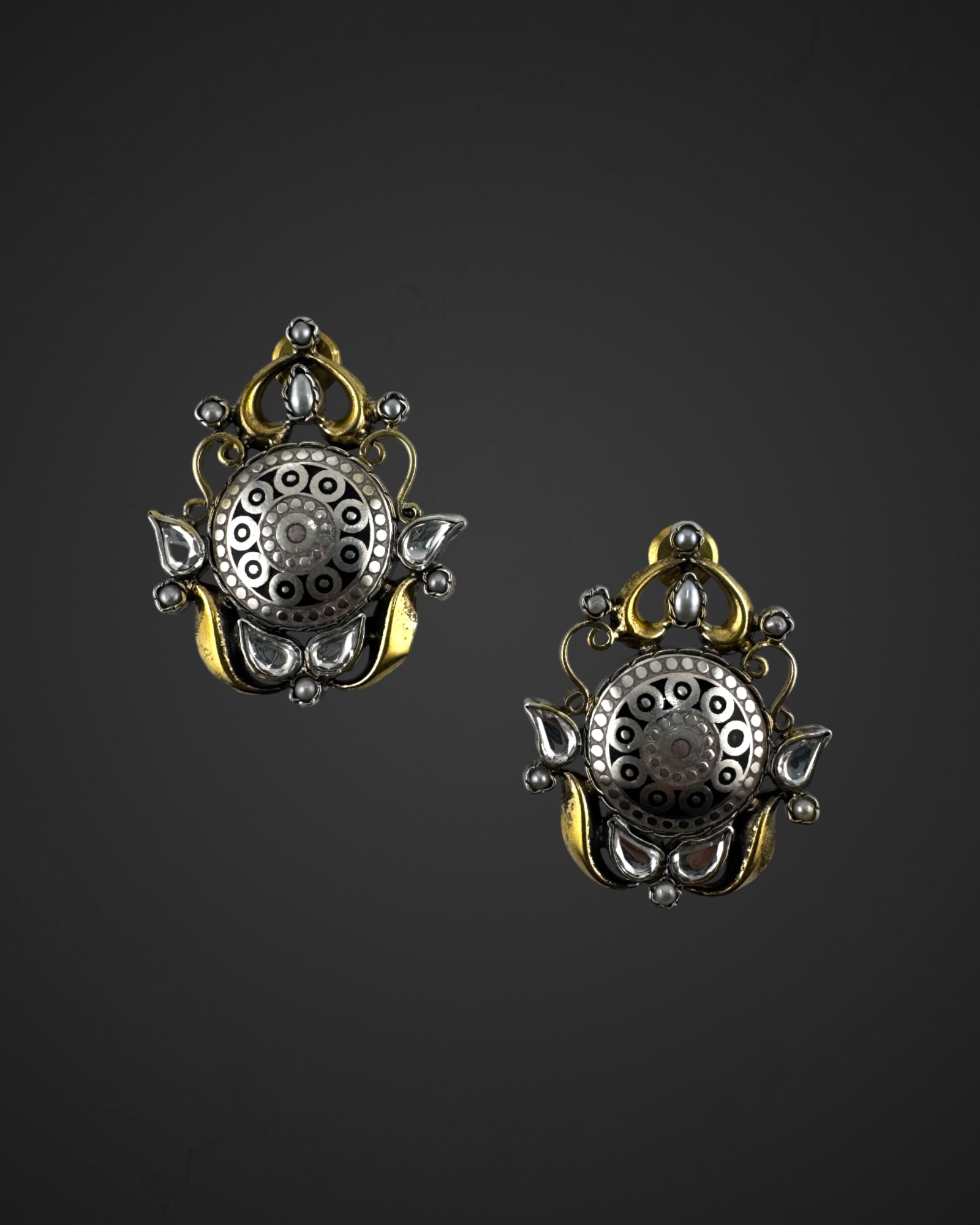 Pearl Polki Glow Studs