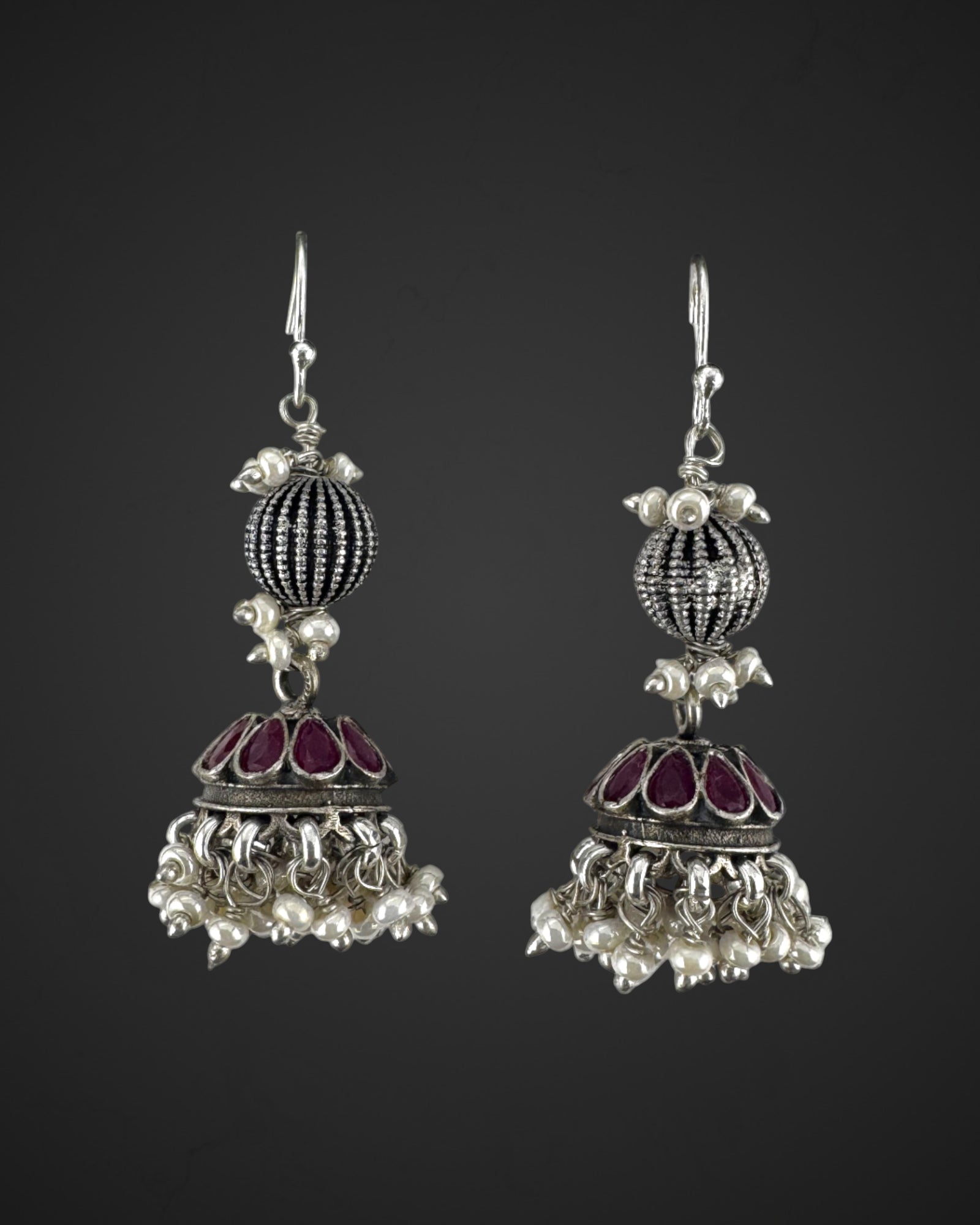 Ruby Pearl Grace Jhumka