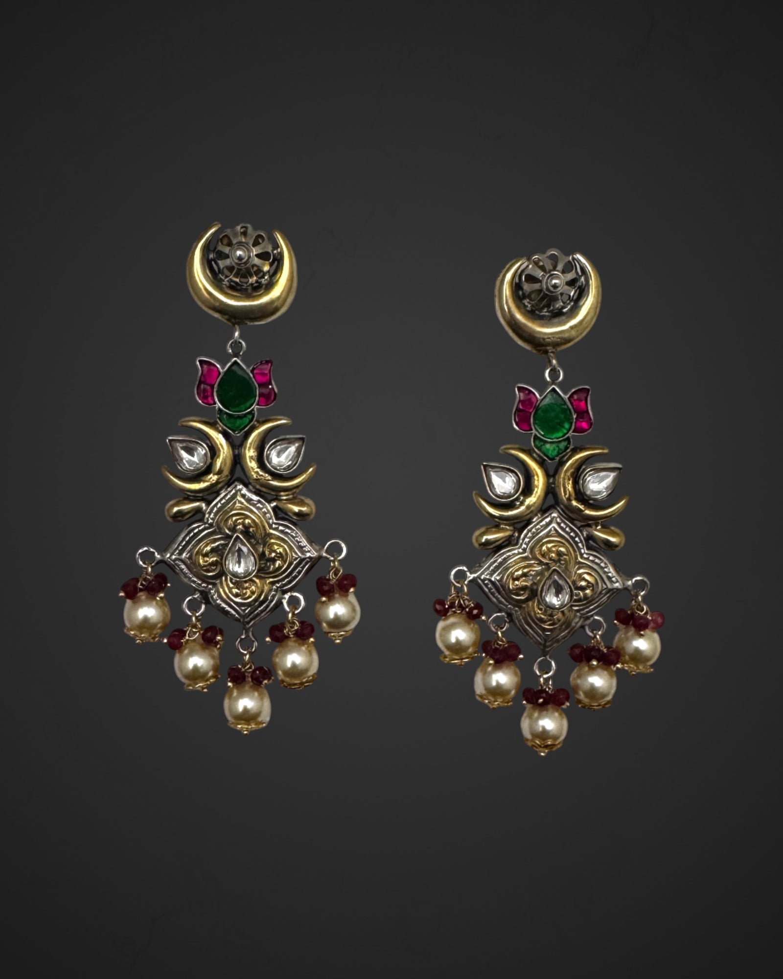 Moon flower Danglers