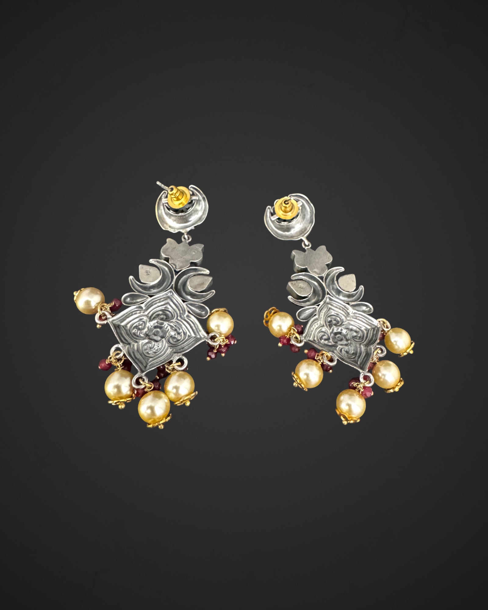 Moon flower Danglers