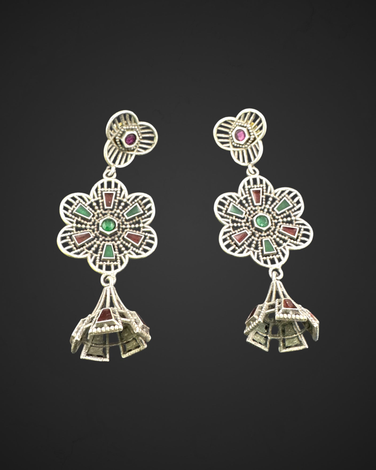 Gem Cascade Earrings