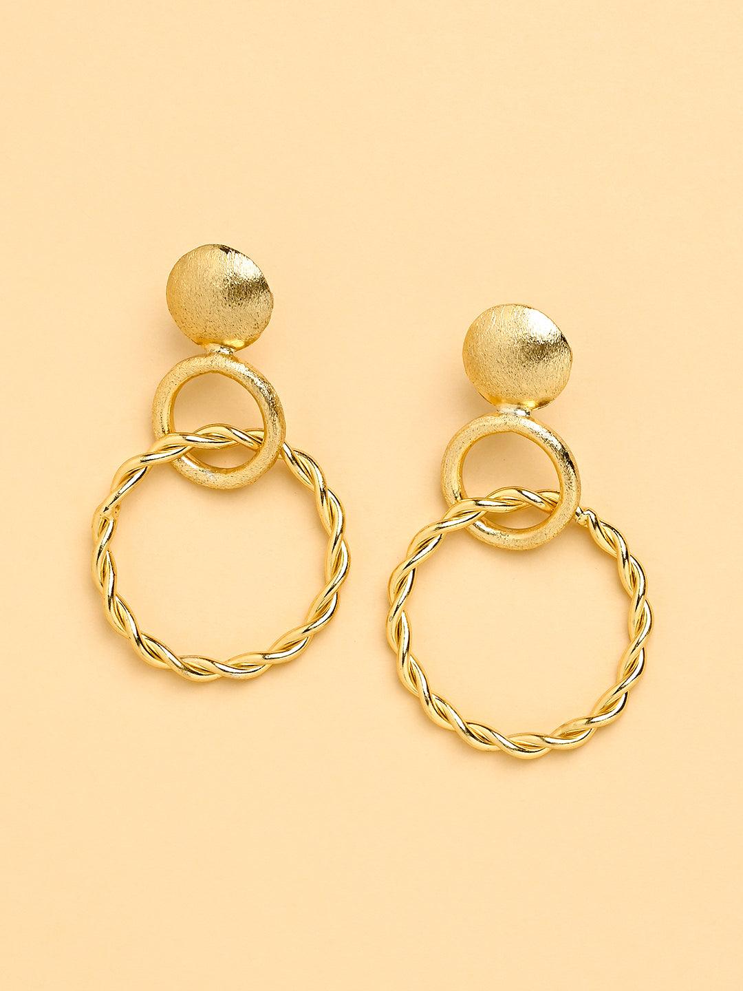 Twin Loop Dangle Earrings - Dyulokha