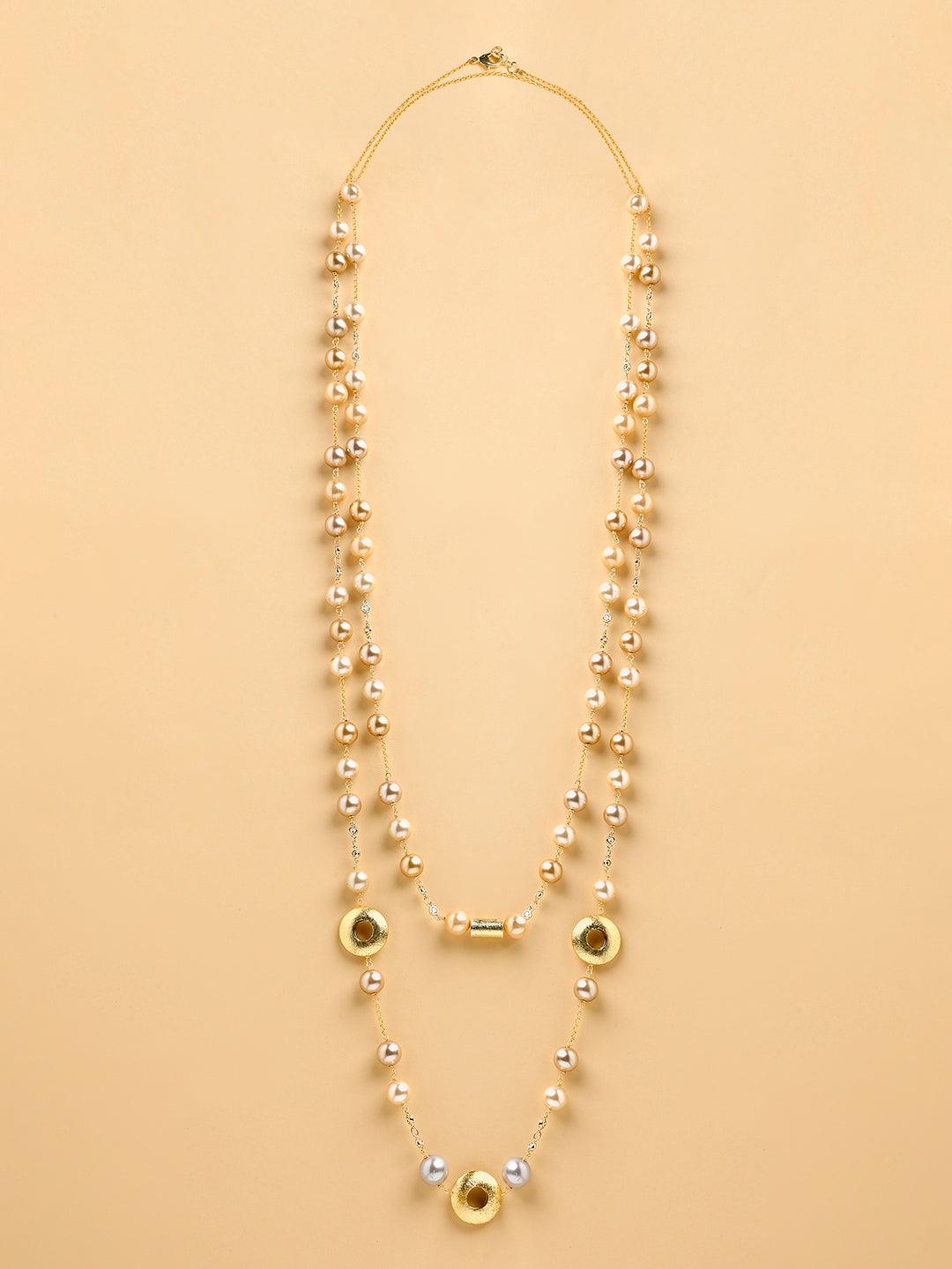 Sophisticated Pearl Sautoir Necklace - Dyulokha
