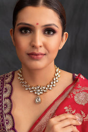 Kundan Drop Necklace - Dyulokha