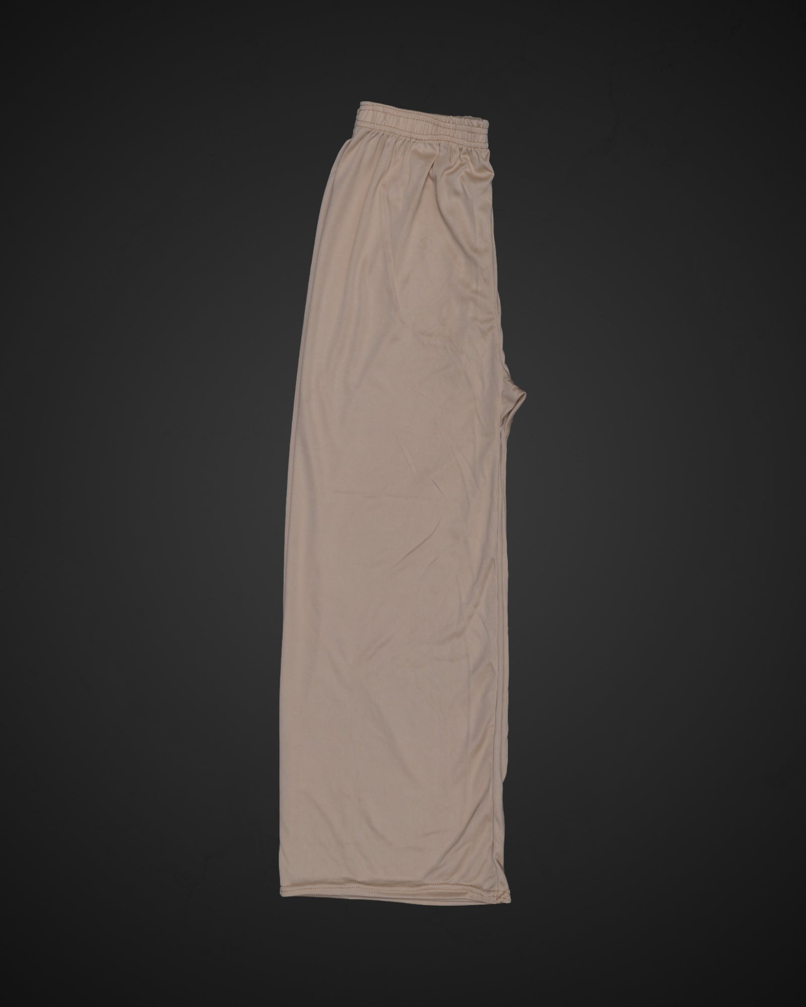 Beige Cotton Wide Leg Palazzos