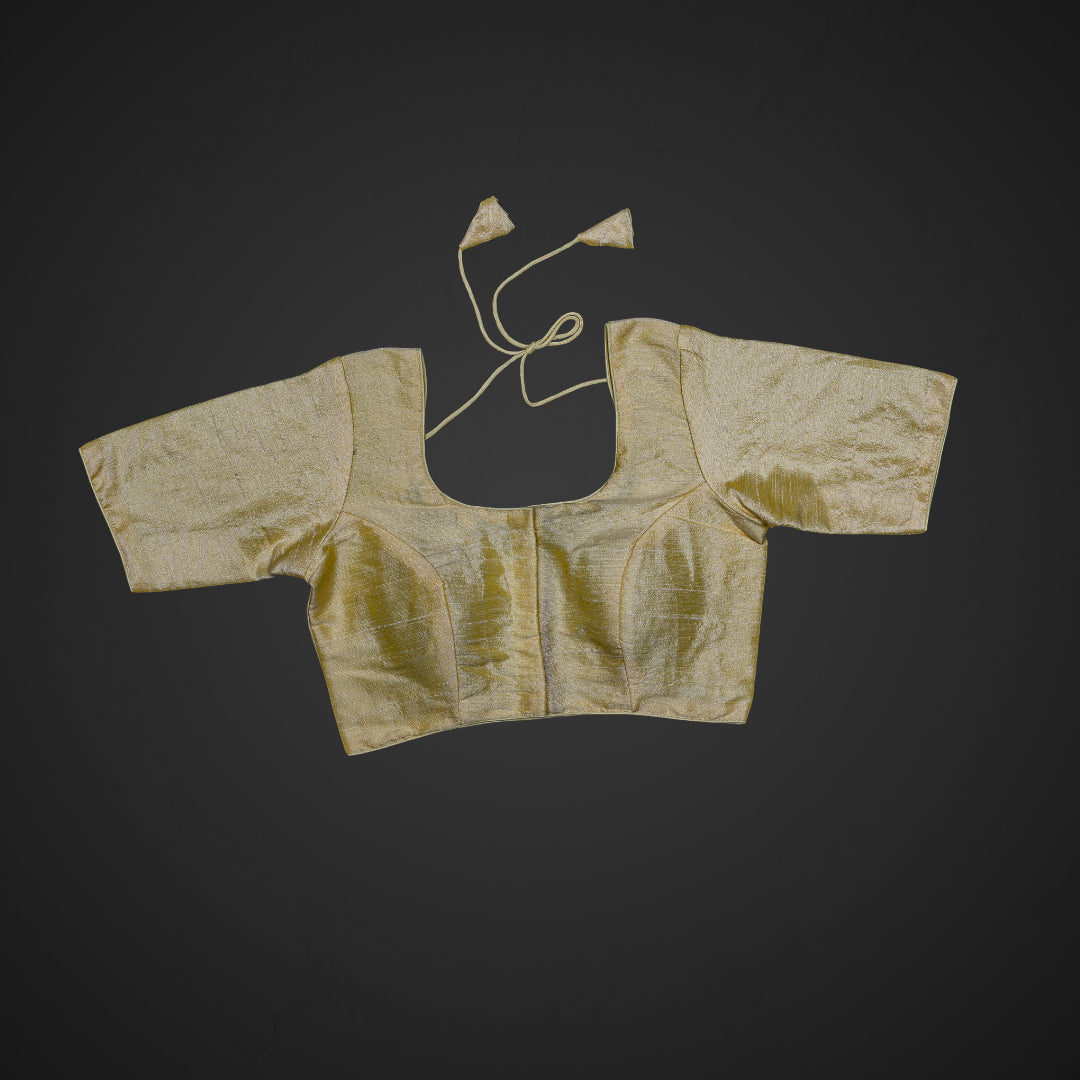 Milan Silk U Neck Readymade Blouse
