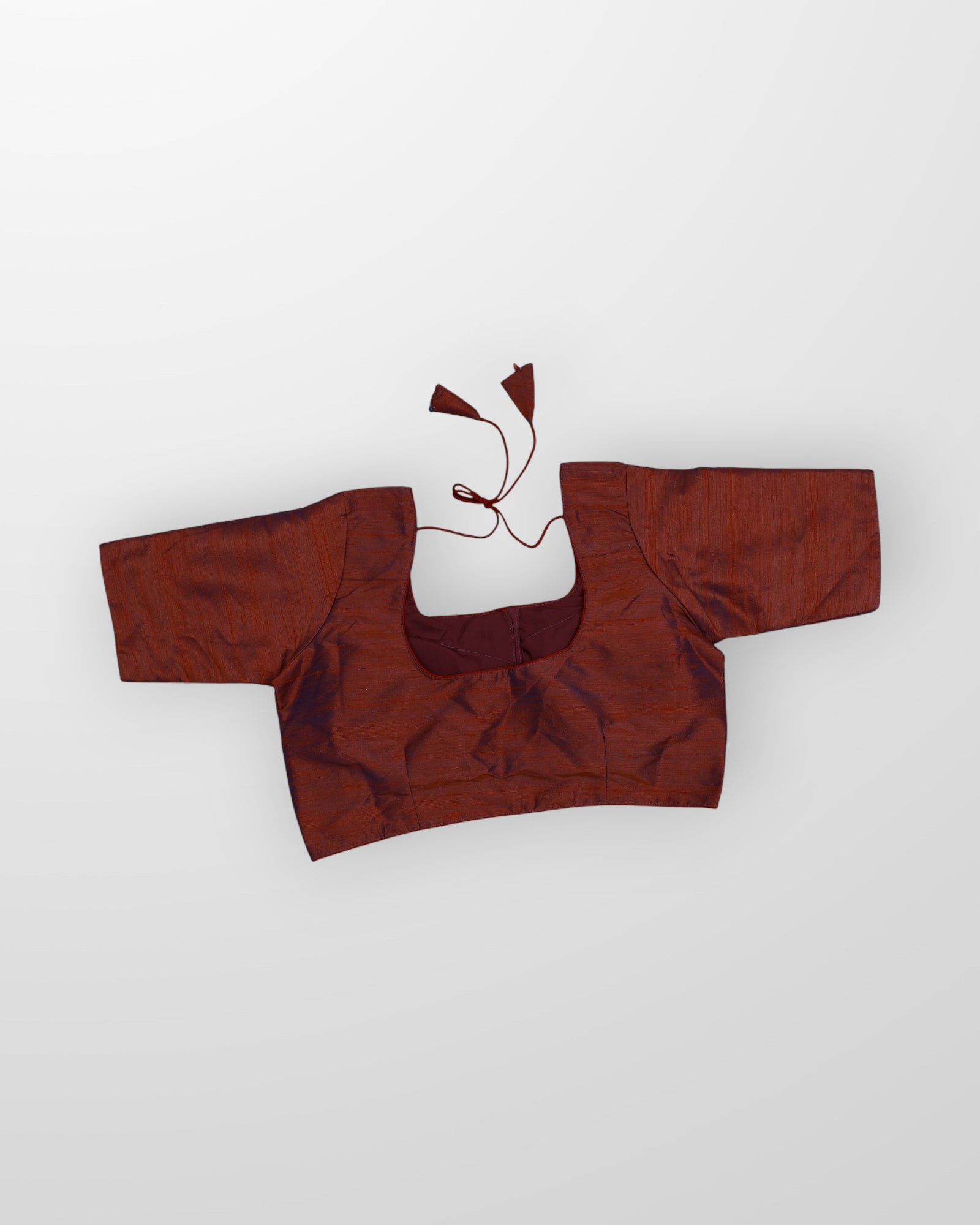 Milan Silk U Neck Readymade Blouse