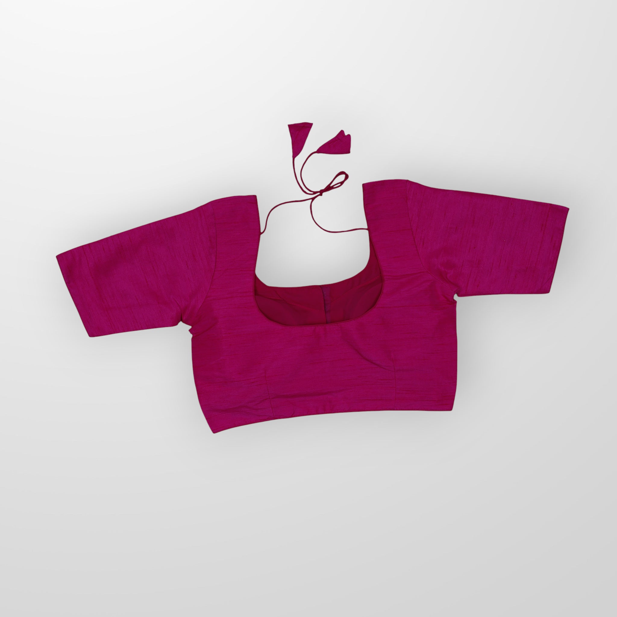 Milan Silk U Neck Readymade Blouse