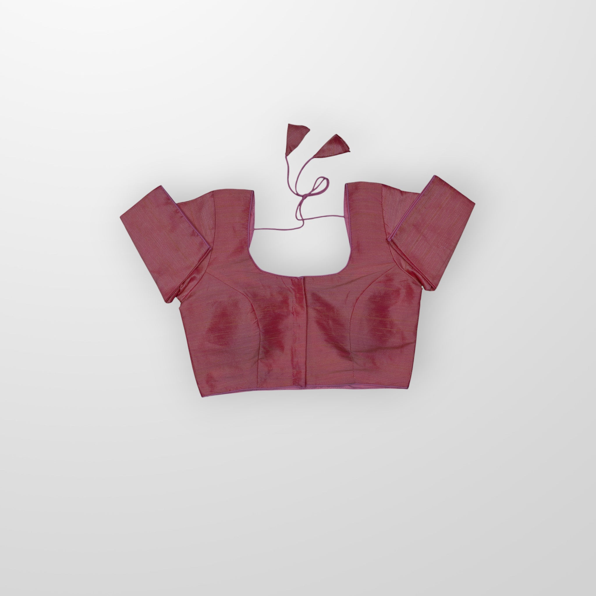 Milan Silk U Neck Readymade Blouse