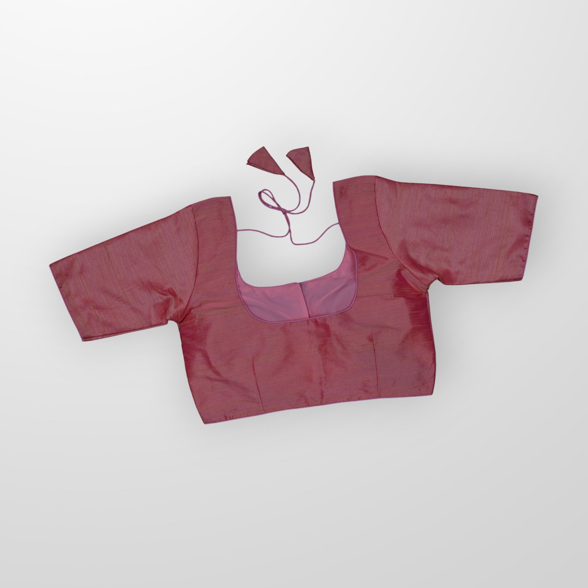 Milan Silk U Neck Readymade Blouse