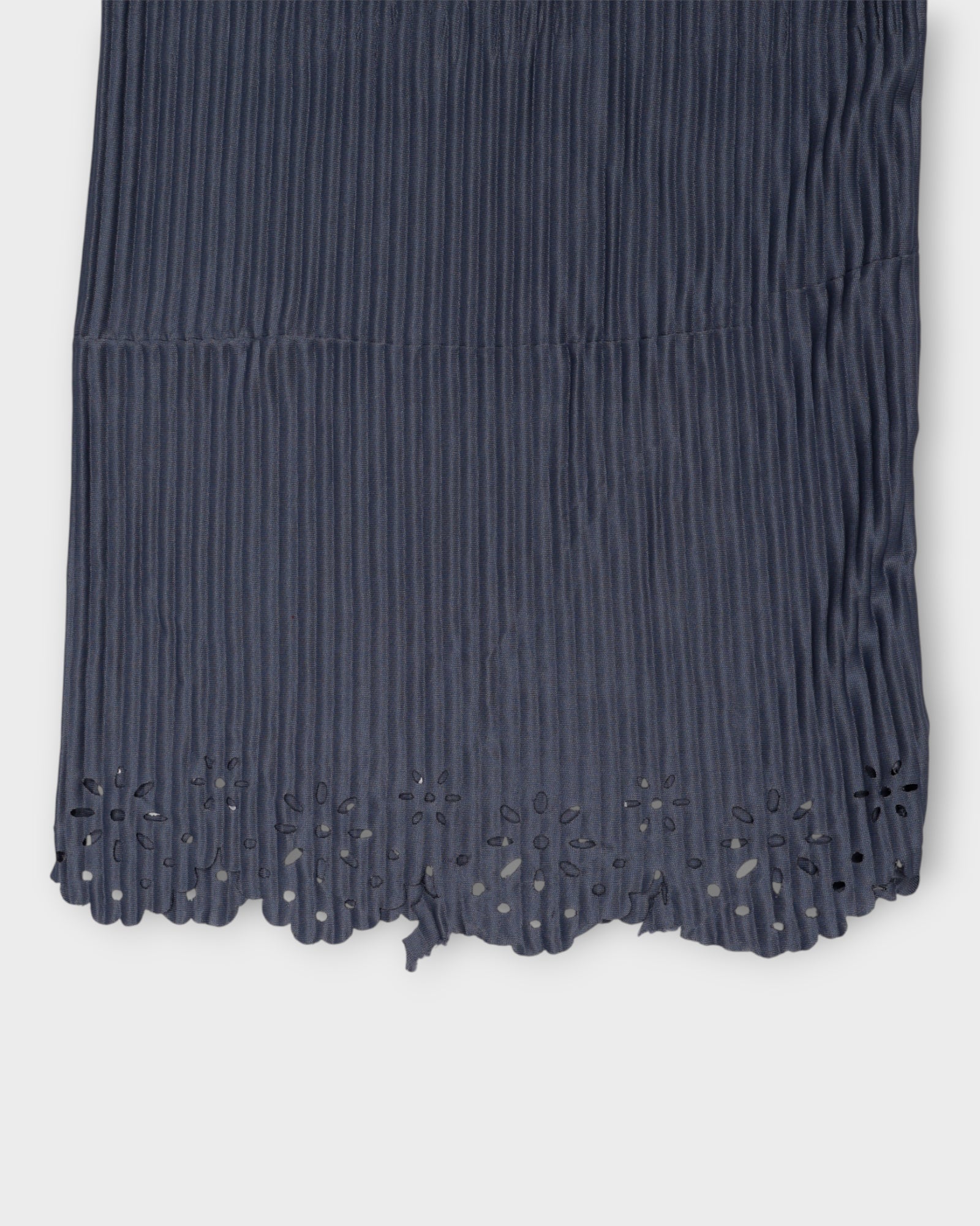 Grey Floral Ankle Detail Cotton Palazzos