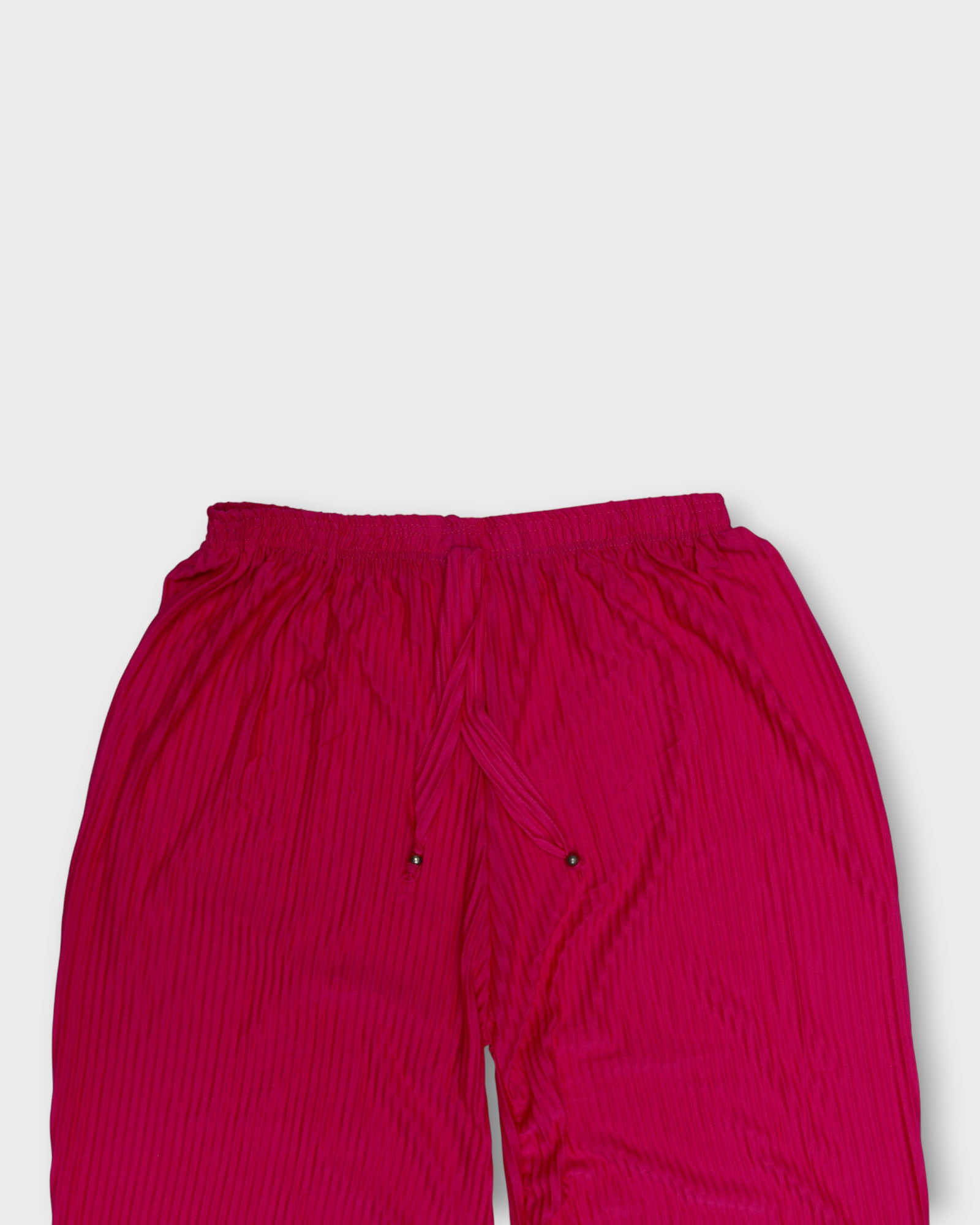 Pink Cotton Palazzos with Floral Cutwork Ankles