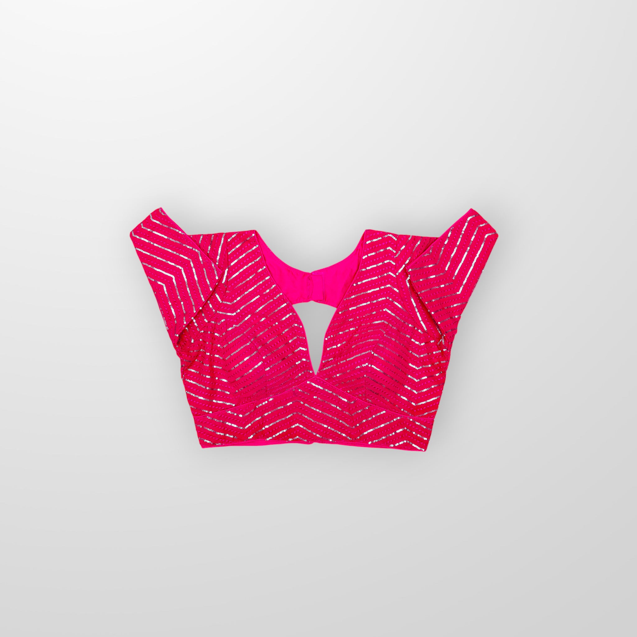 V Neck Cotton Embroidered Readymade Blouse