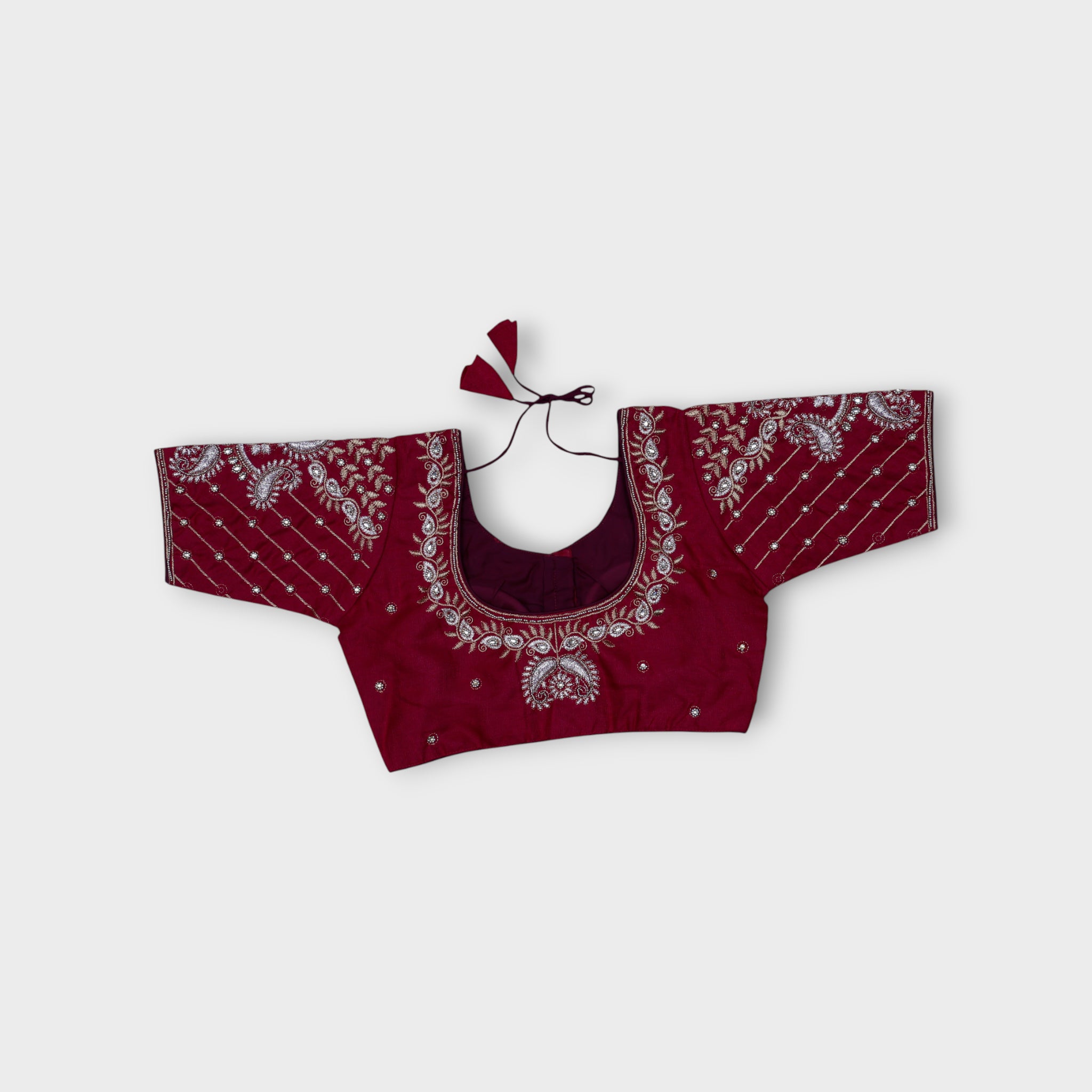 Phantom Silk Half Sleeve Readymade Blouse