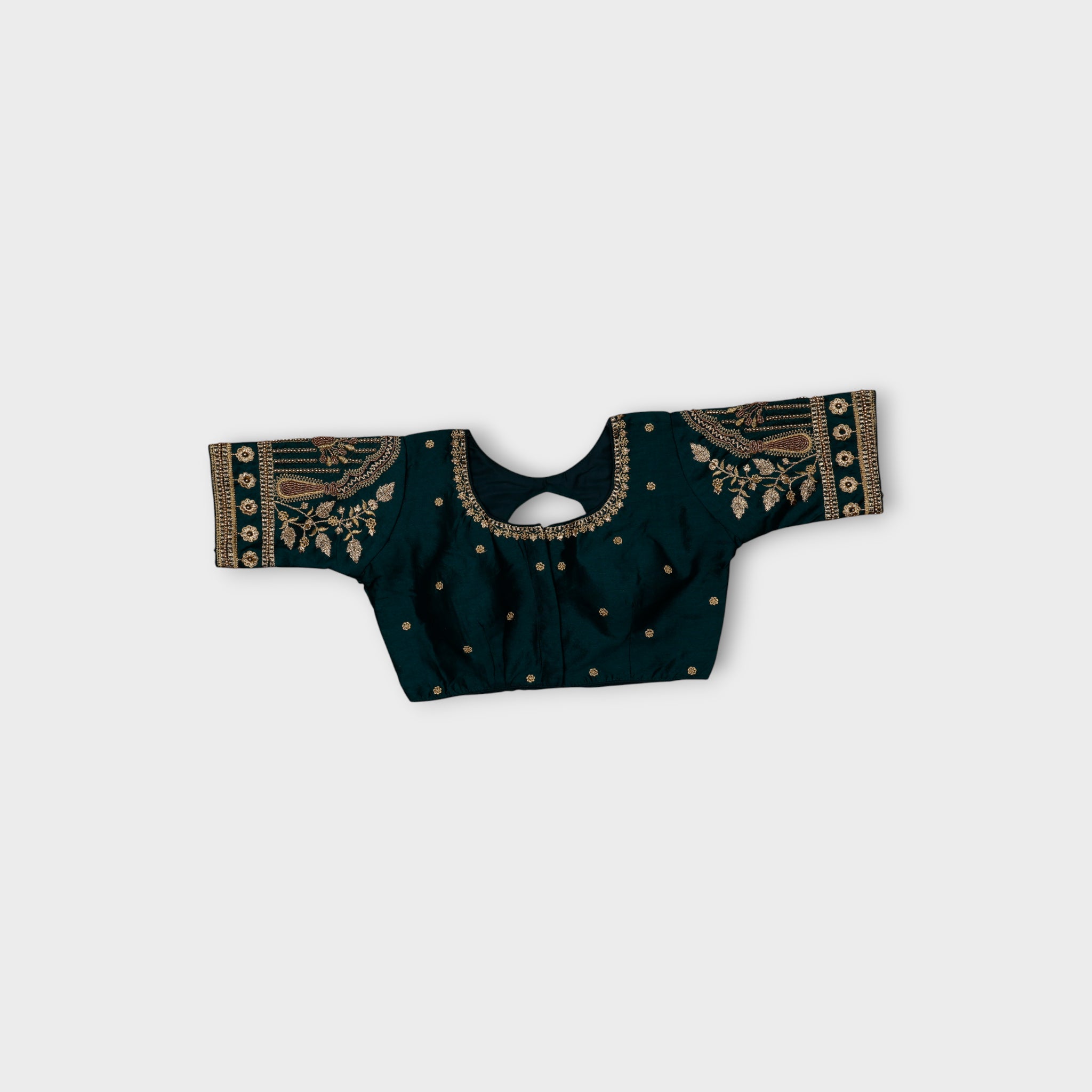 Silk Cutout Embroidered Readymade Blouse
