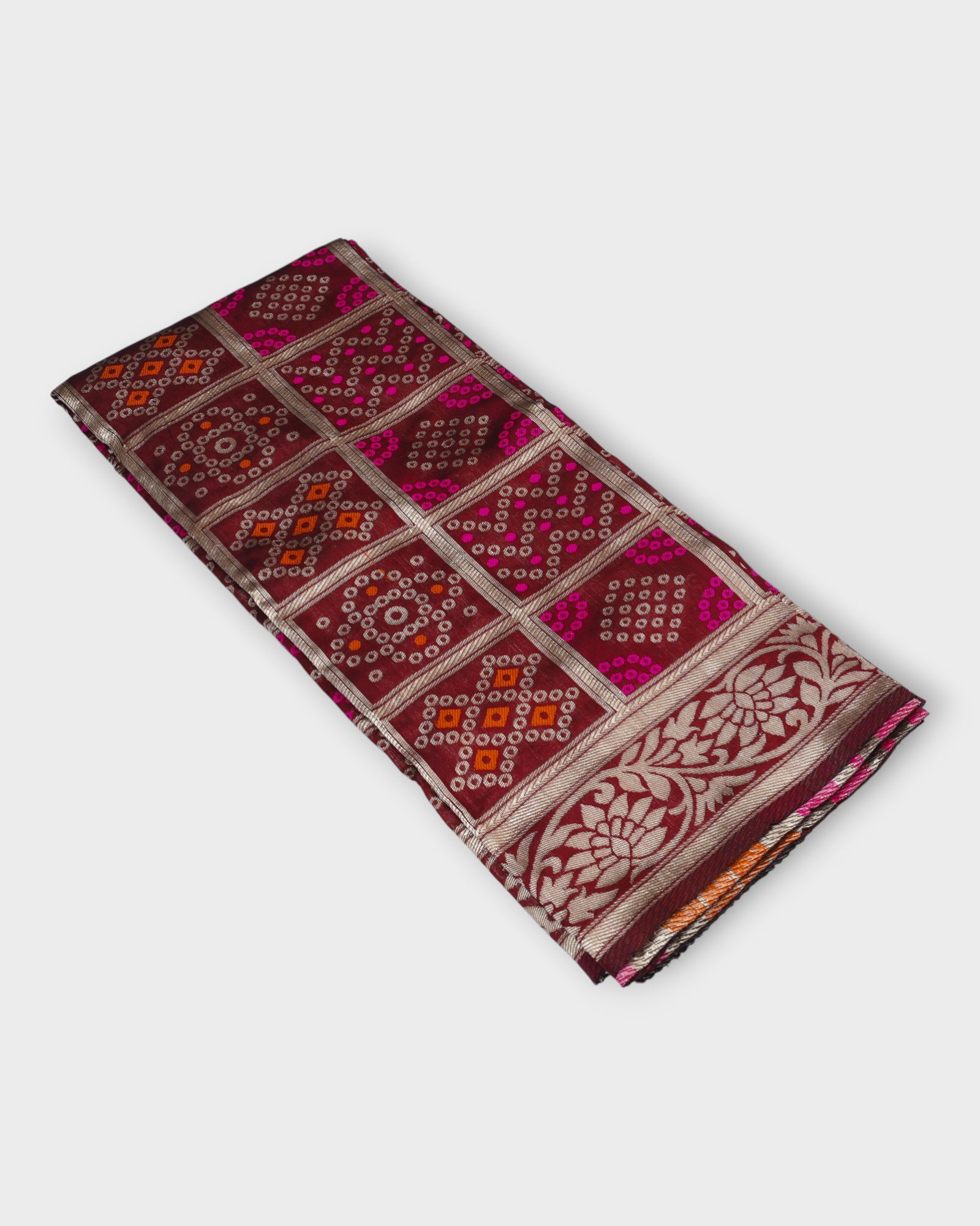 Timeless Chanderi Dupatta with Gold Accents