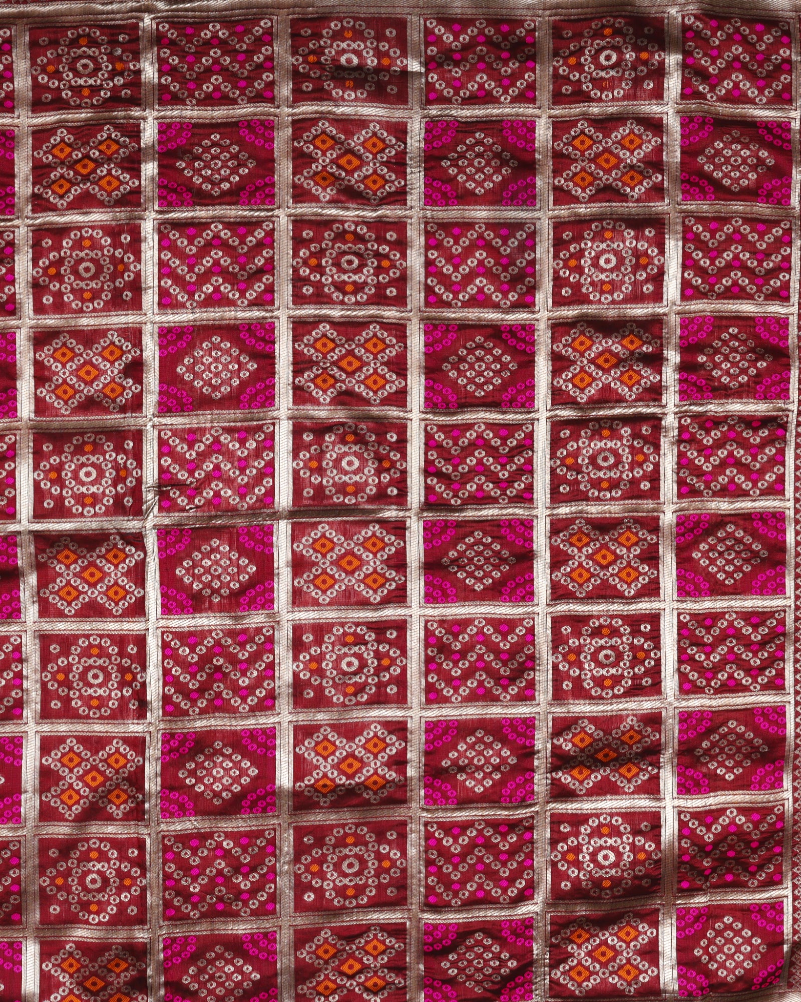 Timeless Chanderi Dupatta with Gold Accents