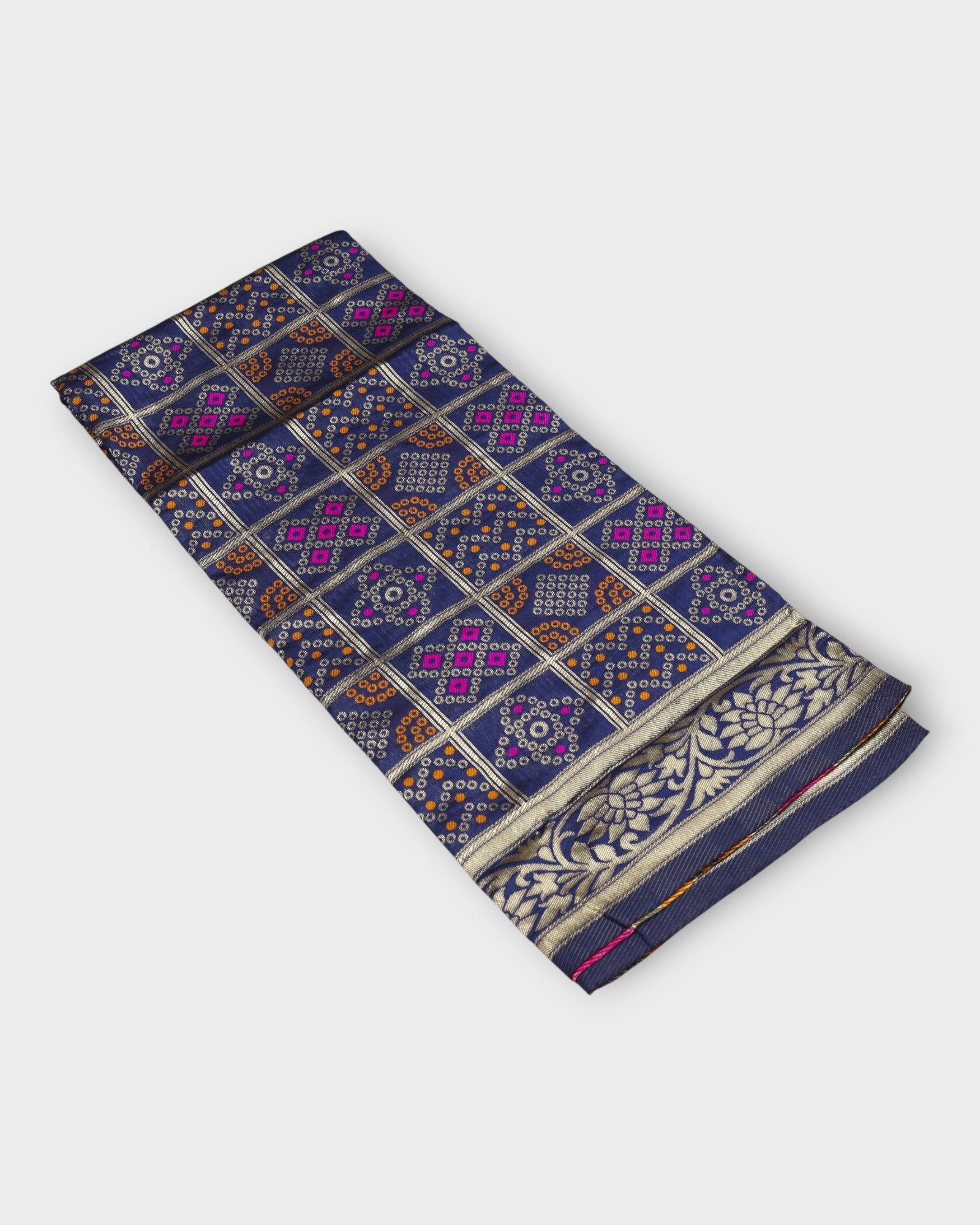 Timeless Chanderi Dupatta with Gold Accents