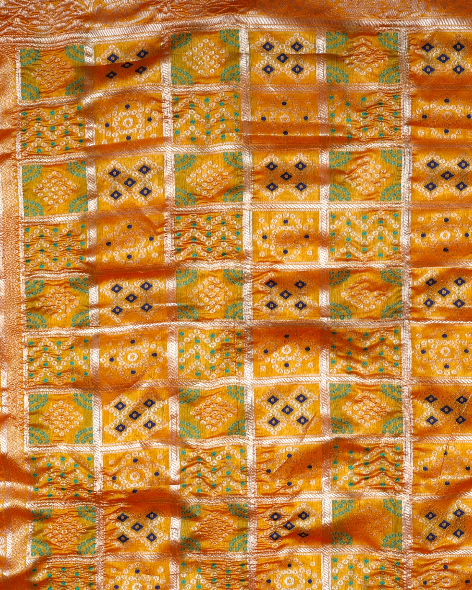 Timeless Chanderi Dupatta with Gold Accents