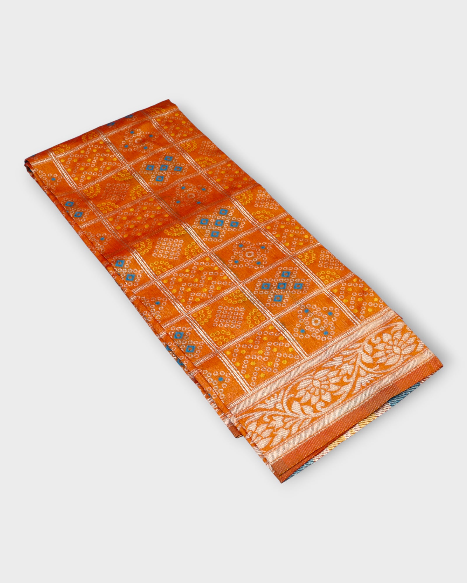 Timeless Chanderi Dupatta with Gold Accents