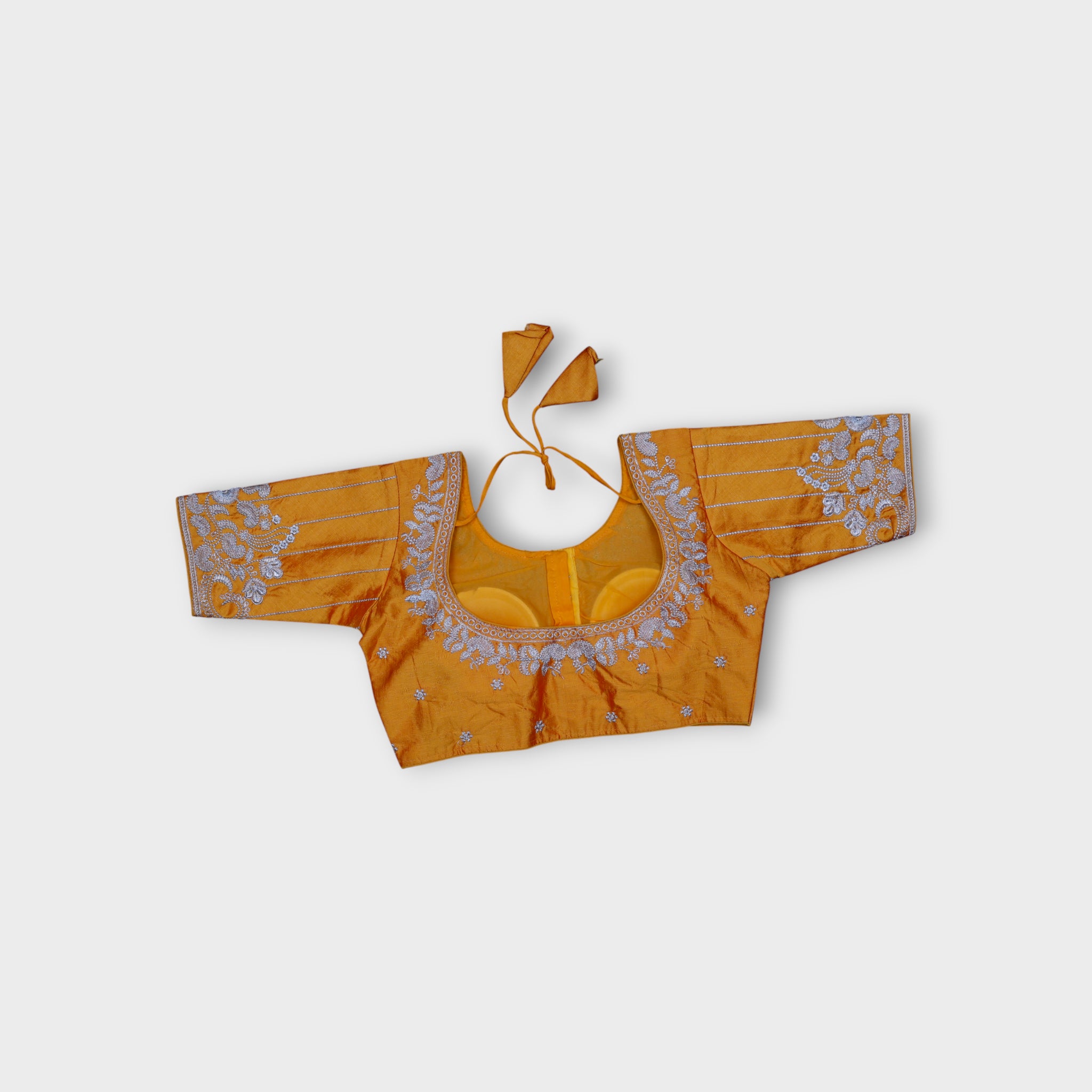 Silk Zari Butta Embroidered Readymade Blouse
