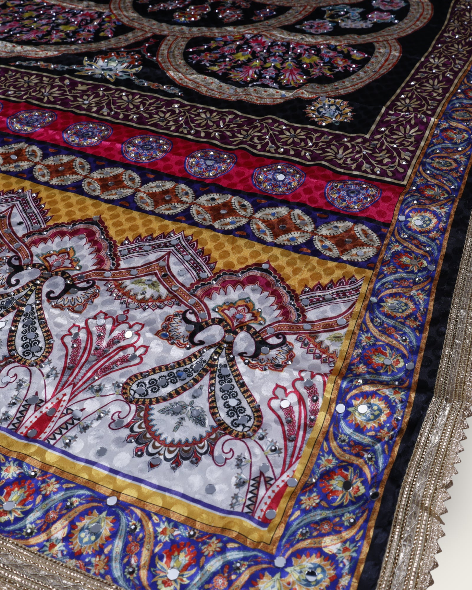 Festive Charm Multicolor Silk Jacquard Dupatta