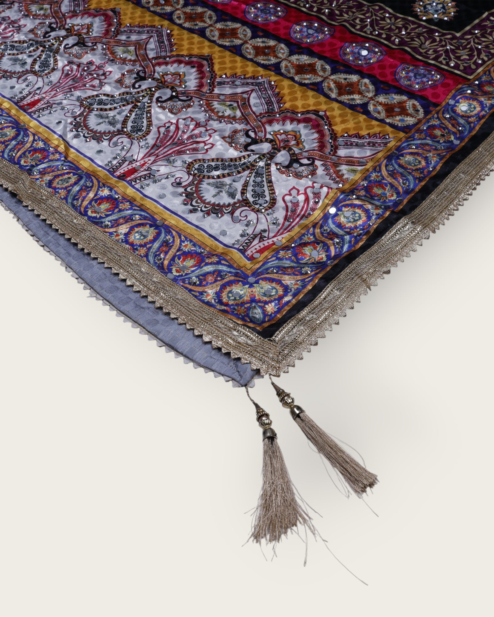 Festive Charm Multicolor Silk Jacquard Dupatta
