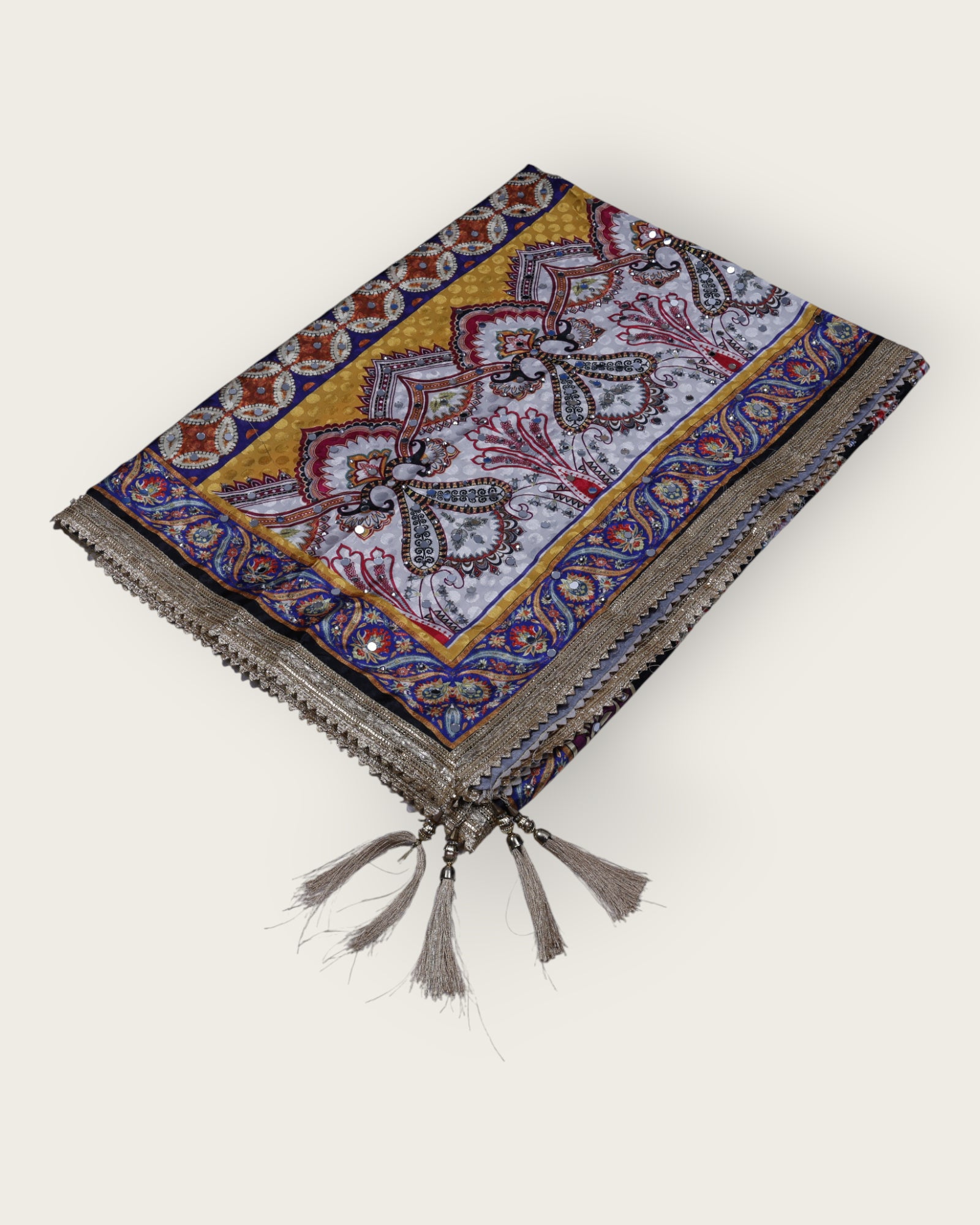 Festive Charm Multicolor Silk Jacquard Dupatta