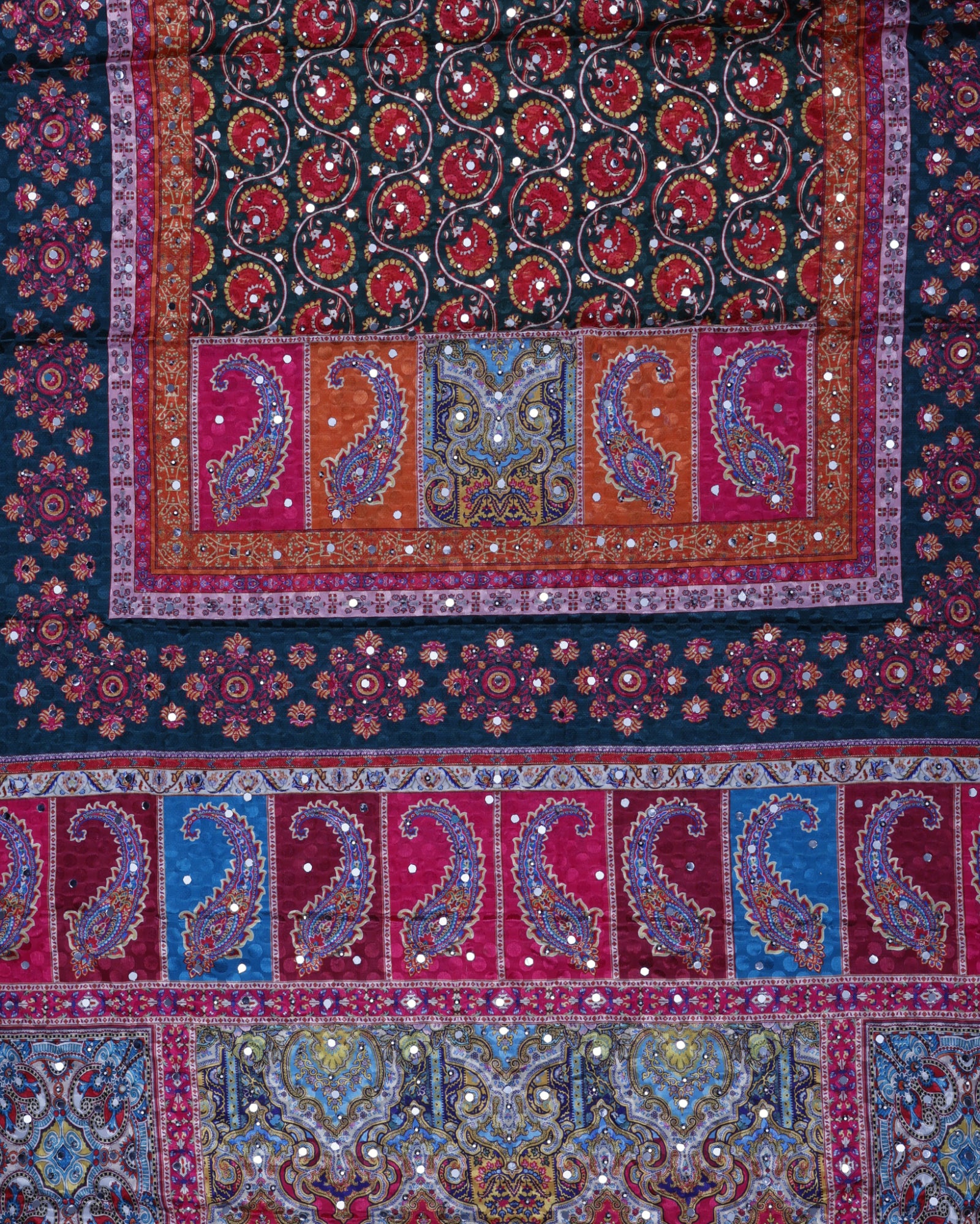 Festive Charm Multicolor Silk Jacquard Dupatta