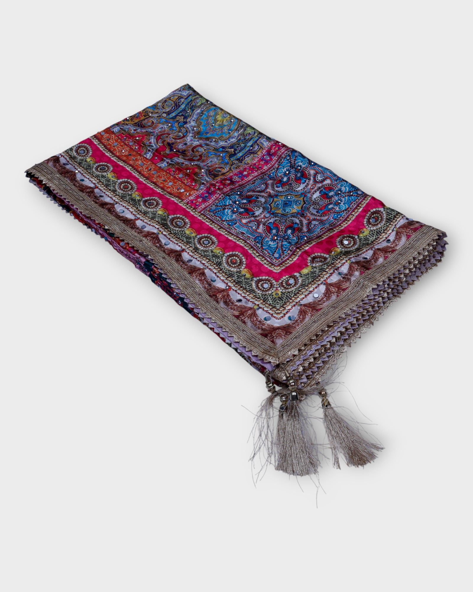 Festive Charm Multicolor Silk Jacquard Dupatta
