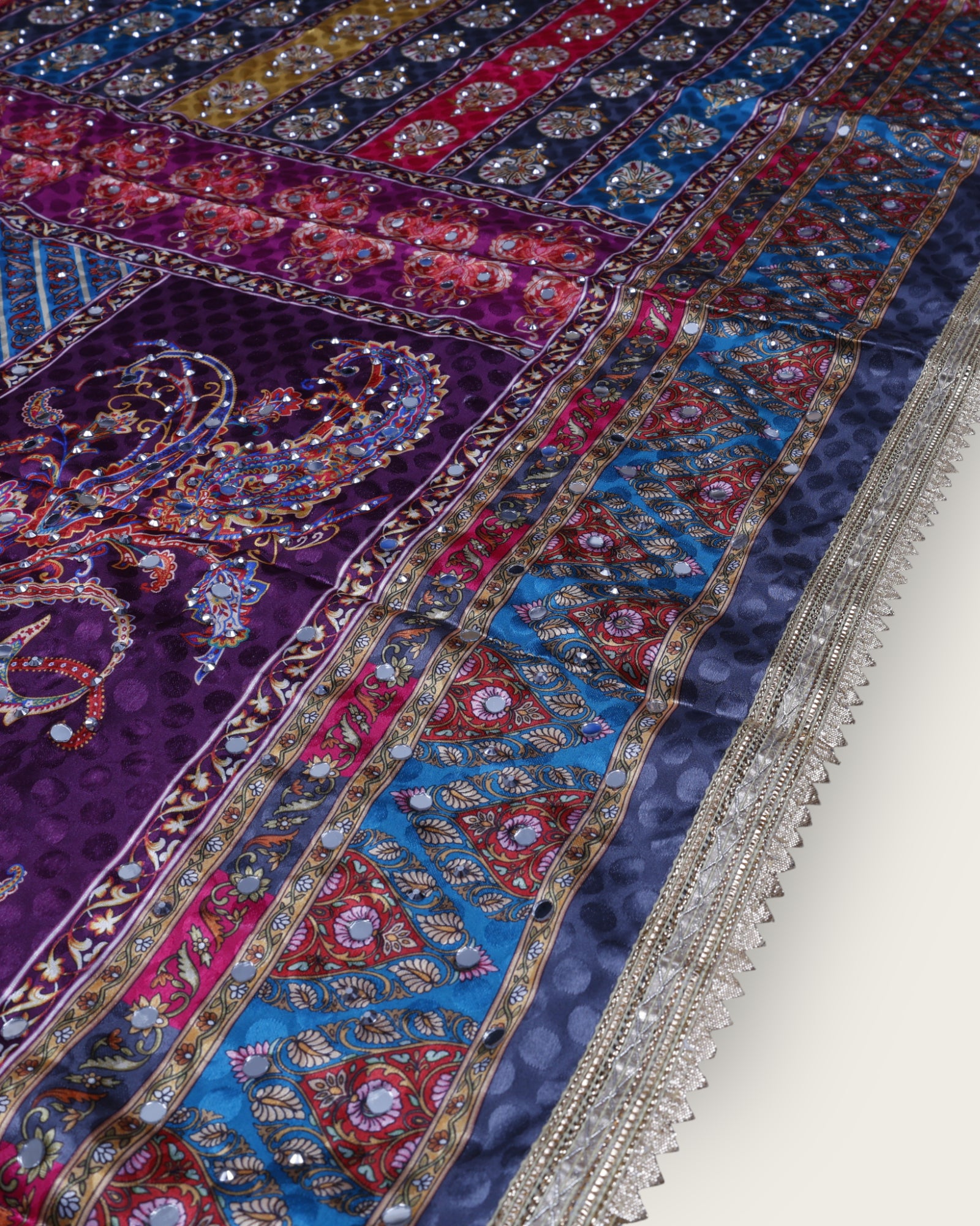 Festive Charm Multicolor Silk Jacquard Dupatta