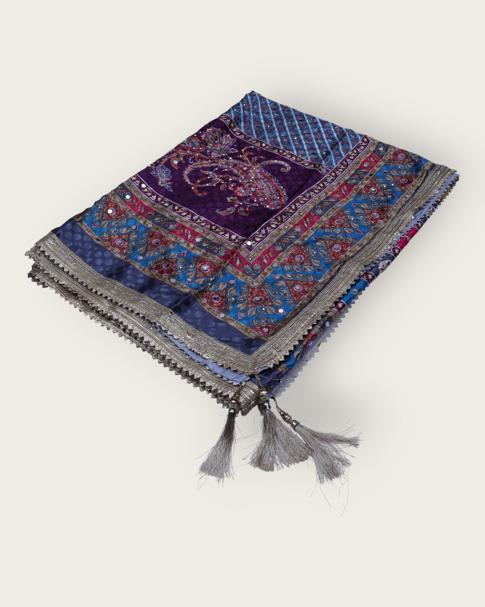Festive Charm Multicolor Silk Jacquard Dupatta