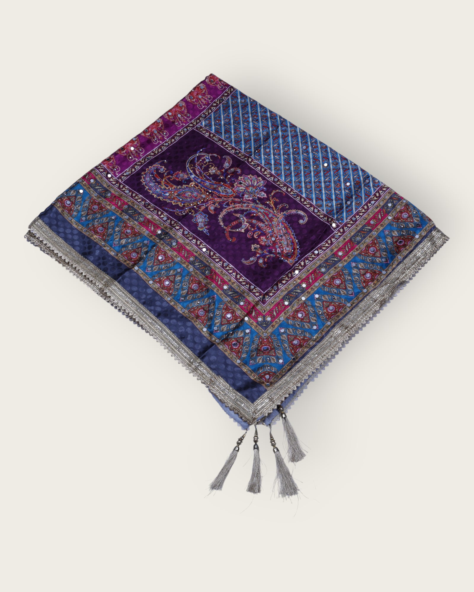 Festive Charm Multicolor Silk Jacquard Dupatta