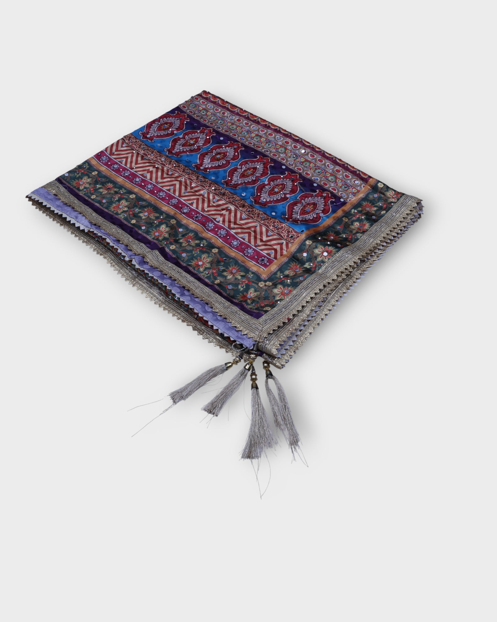 Festive Charm Multicolor Silk Jacquard Dupatta