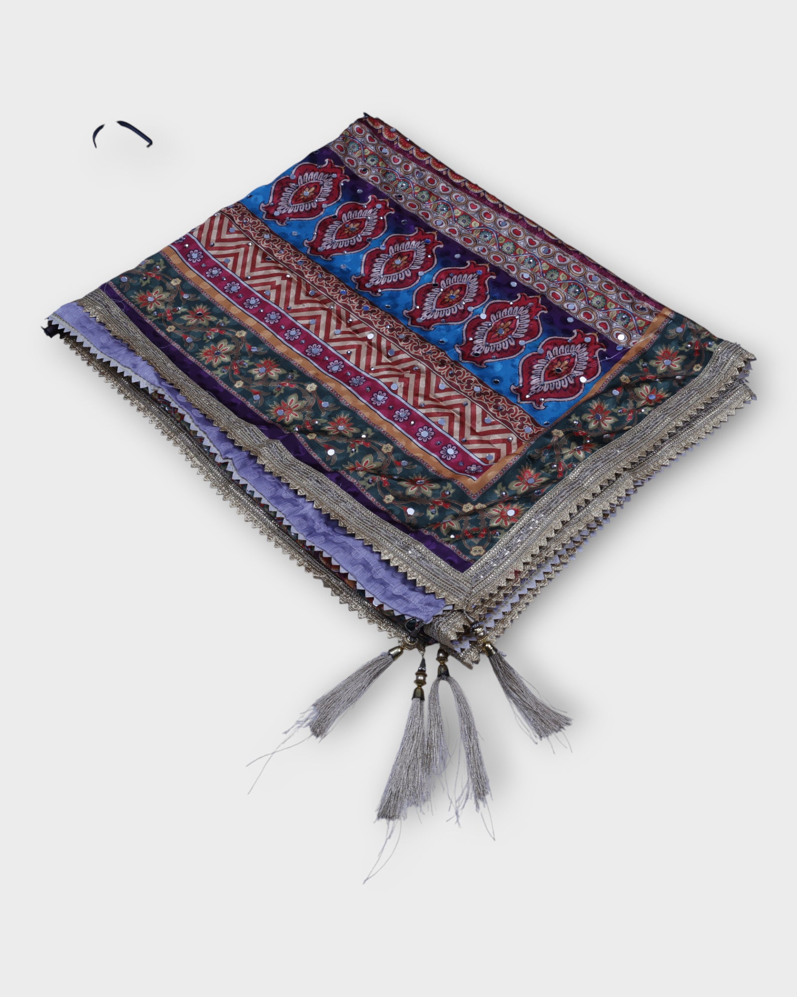Festive Charm Multicolor Silk Jacquard Dupatta