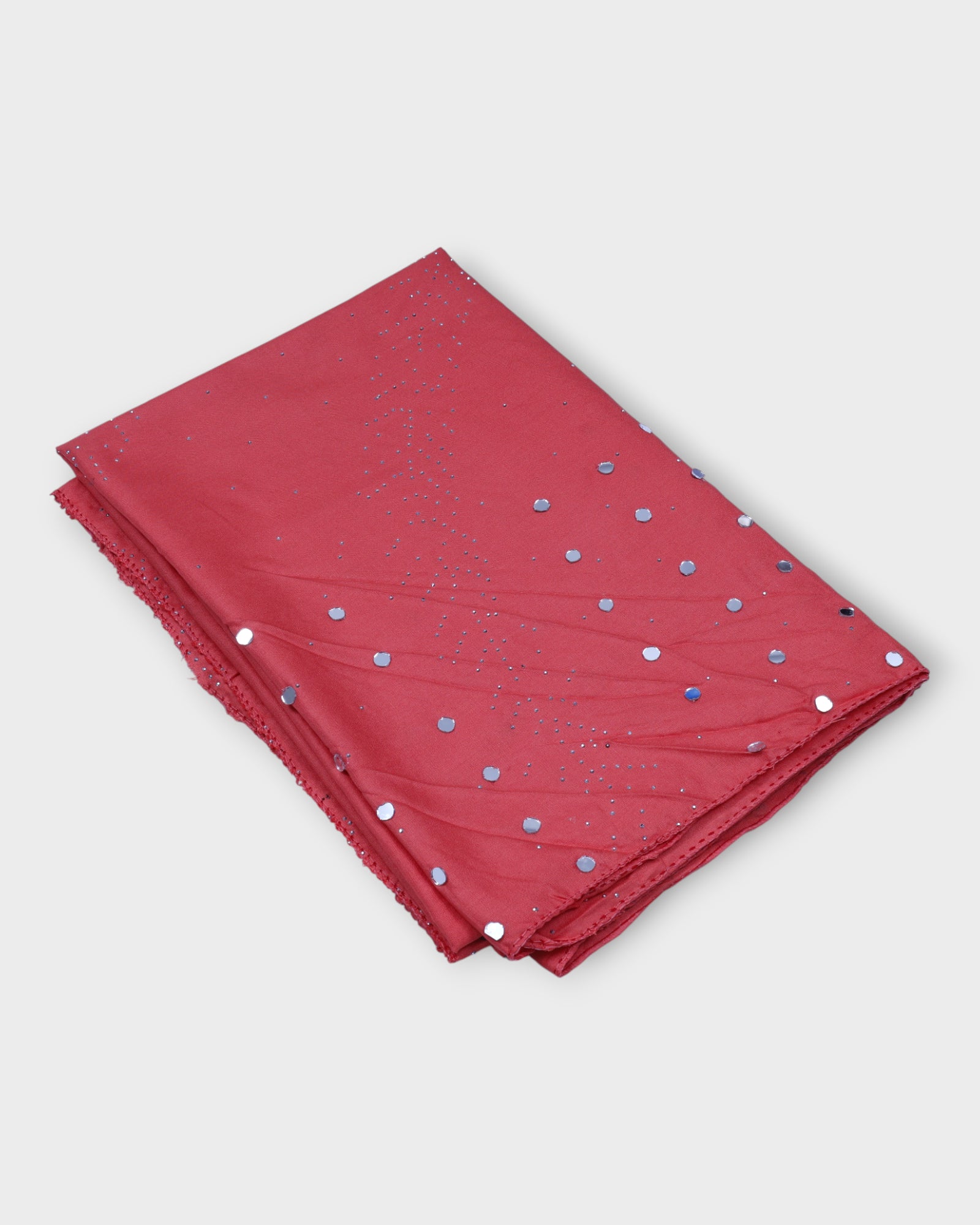 Radiant Silk Dupatta with Dazzling Mirrors