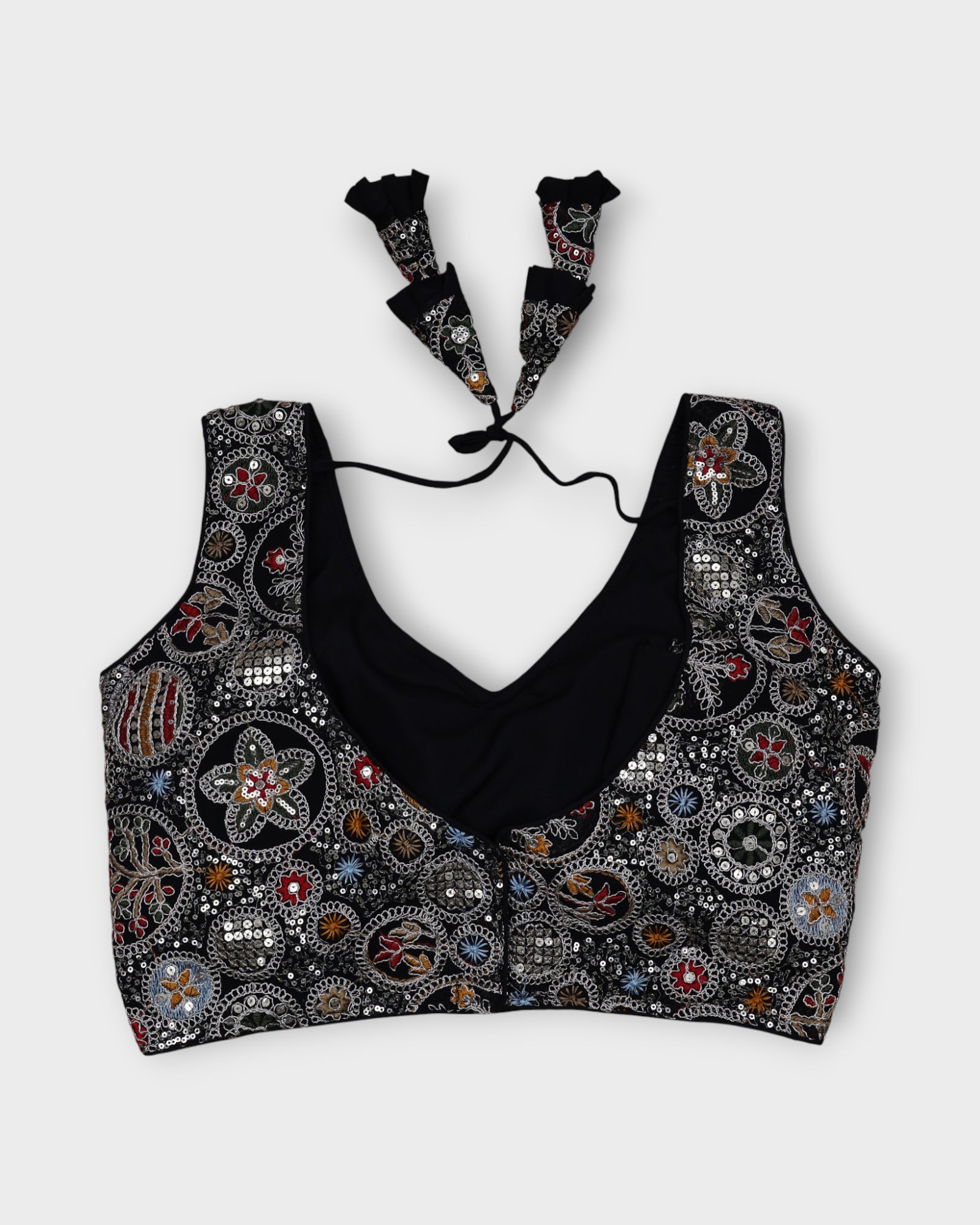 Georgette V Neck Readymade Blouse