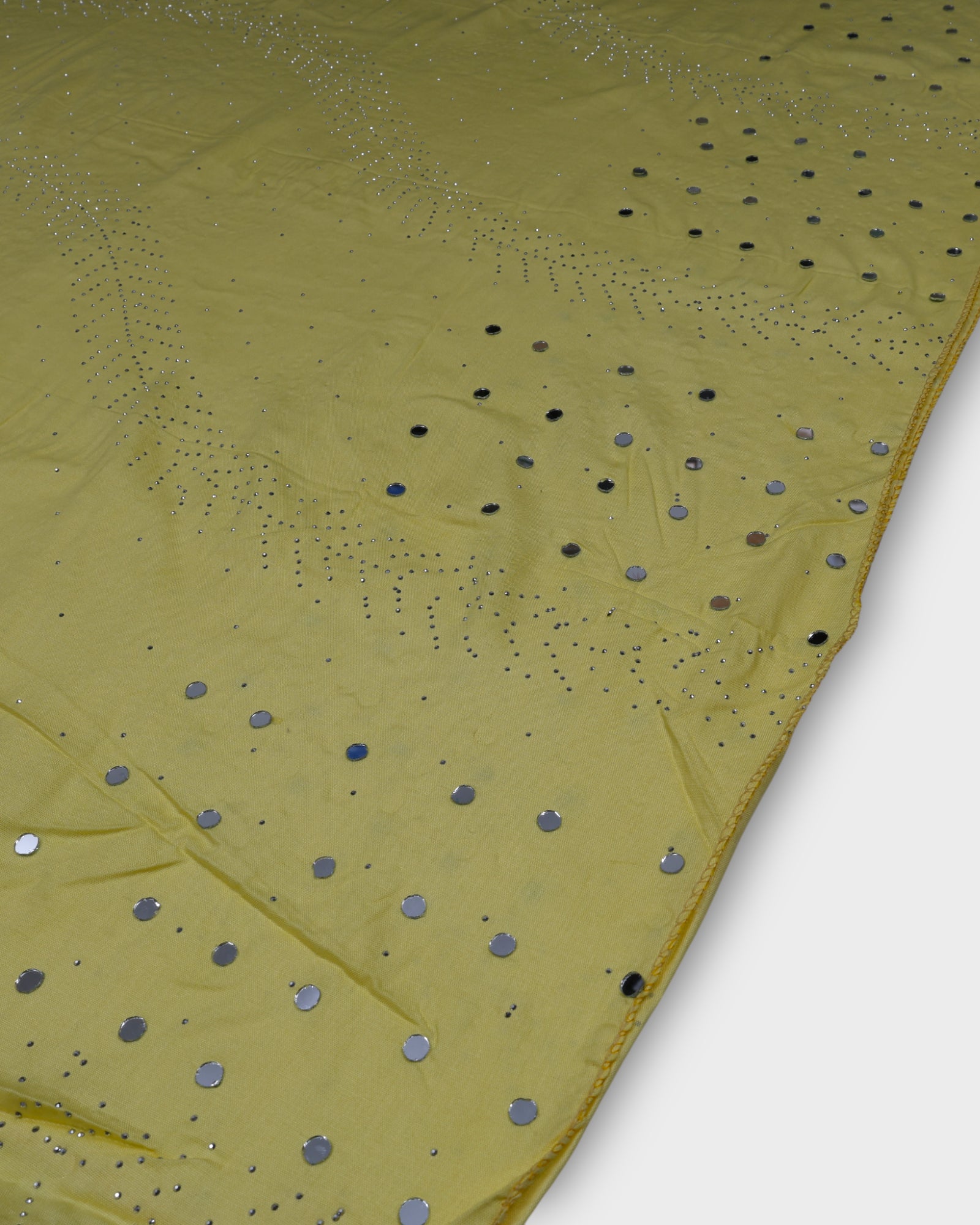 Radiant Silk Dupatta with Dazzling Mirrors