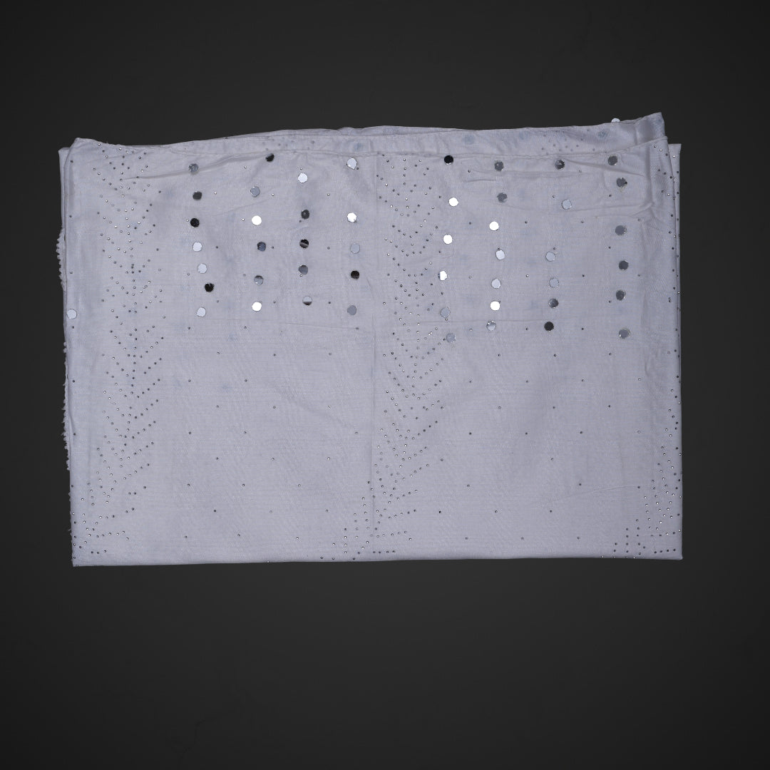 Radiant Silk Dupatta with Dazzling Mirrors