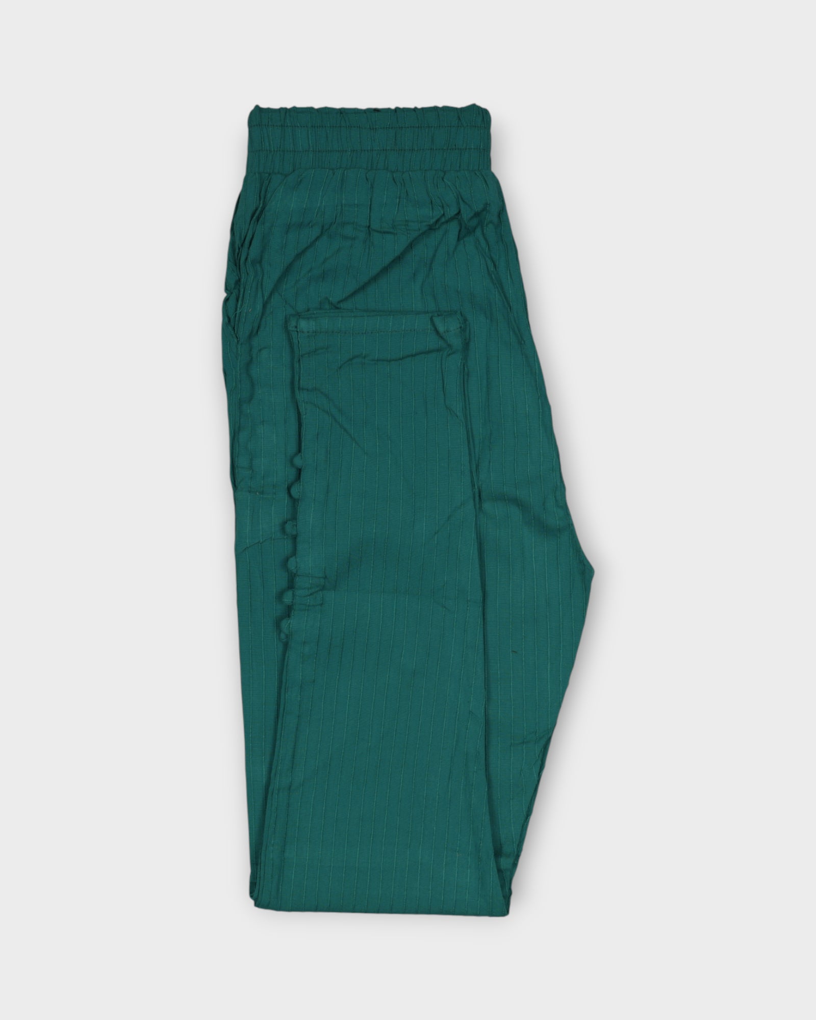 Rama Green Cotton Straight Pants