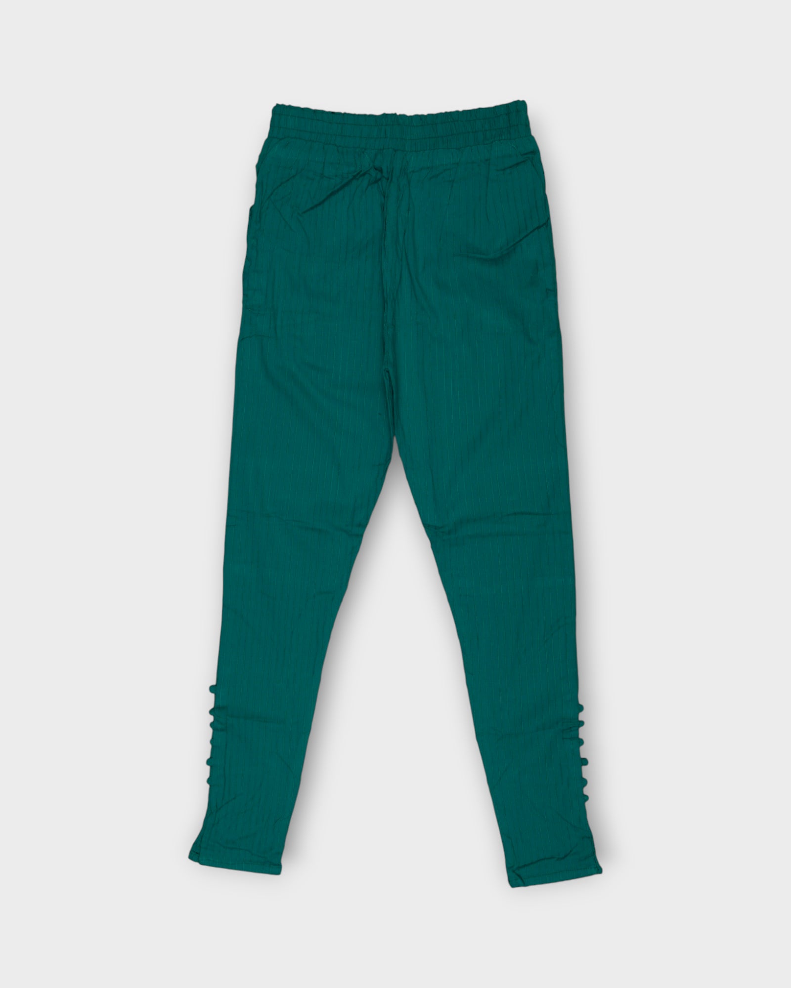 Rama Green Cotton Straight Pants