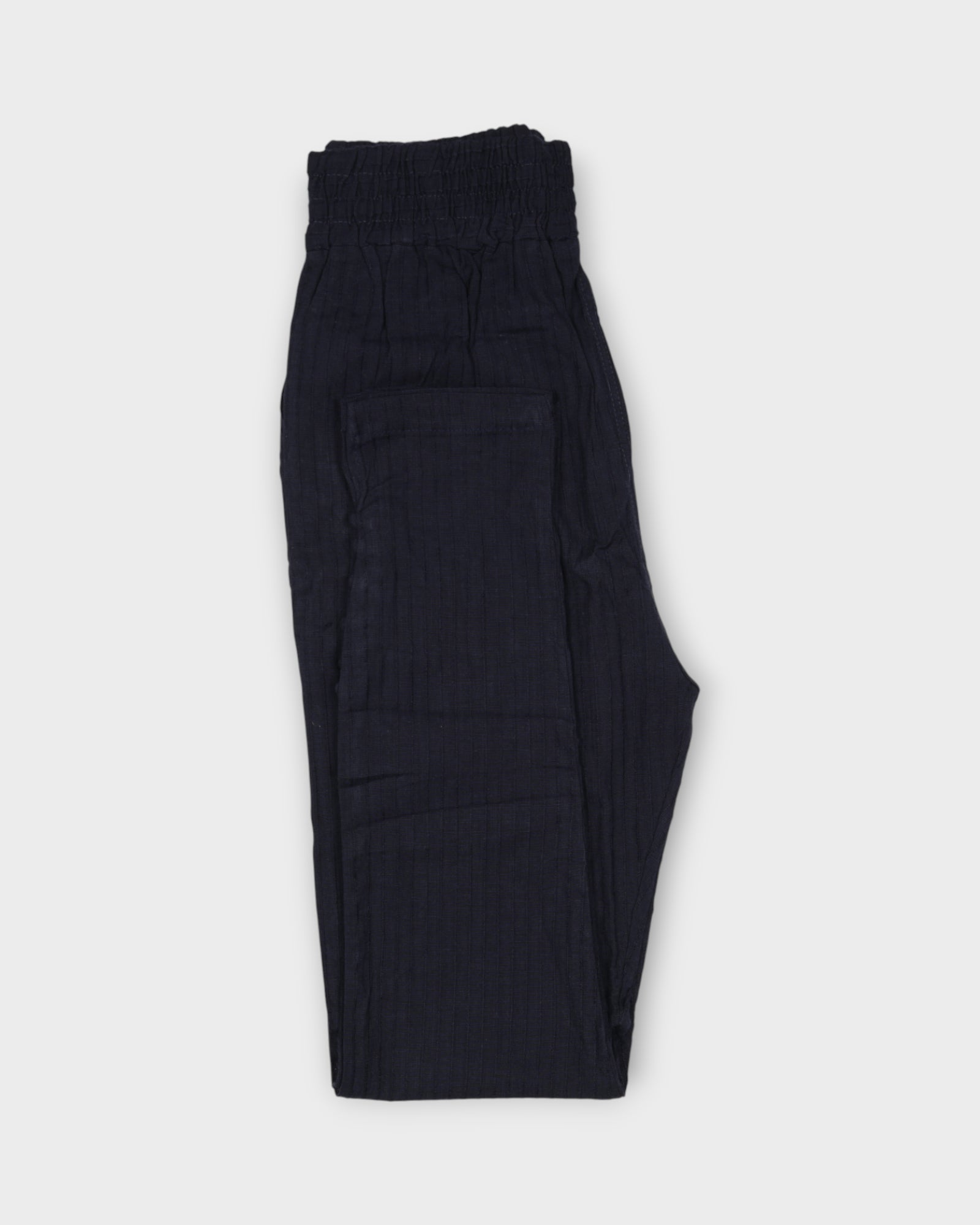 Navy Blue Cotton Palazzo Pants