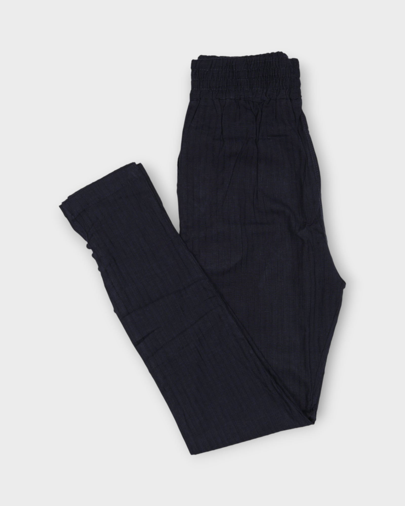 Navy Blue Cotton Palazzo Pants