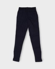 Navy Blue Cotton Palazzo Pants