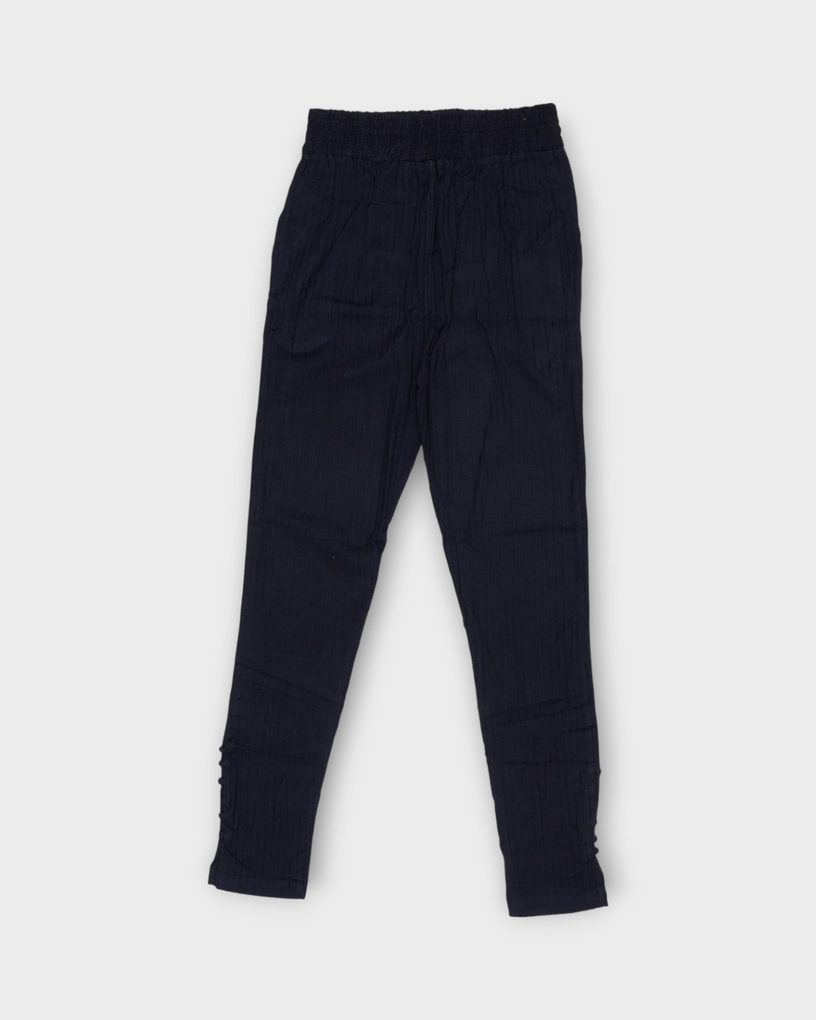 Navy Blue Cotton Palazzo Pants