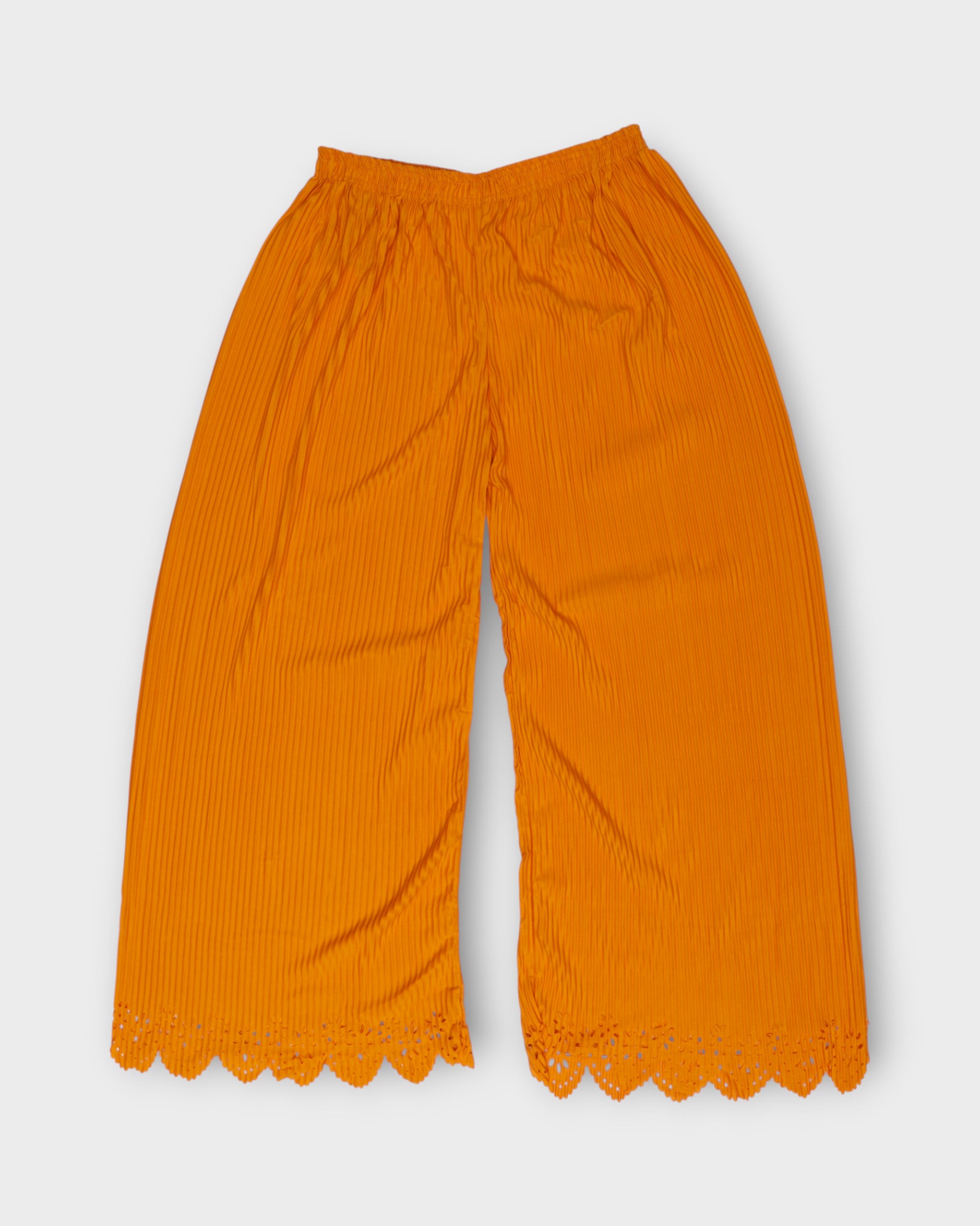 Mustard Cotton Comfortable Fit Palazzo Pants