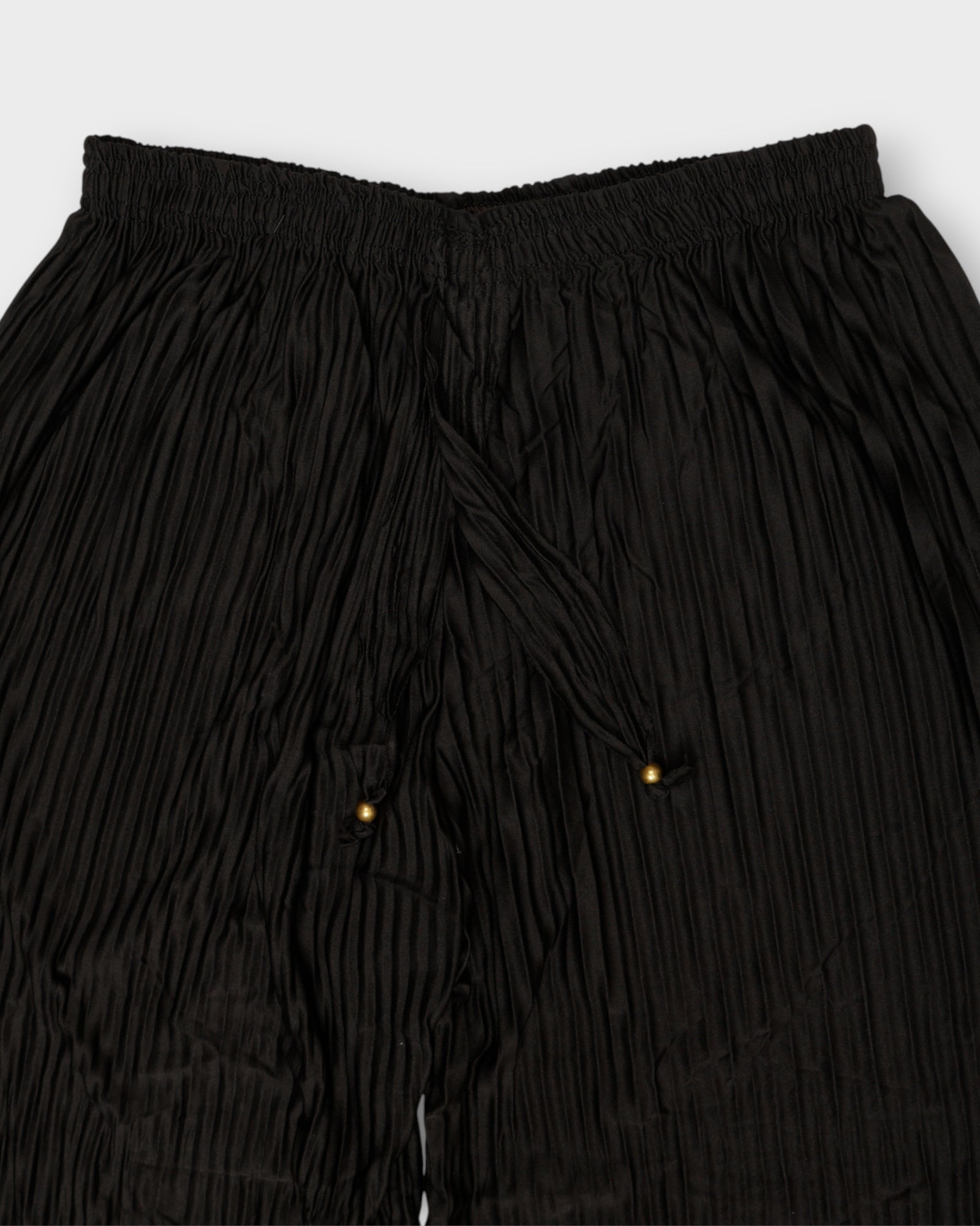 Black Cotton Flared Palazzo Pants