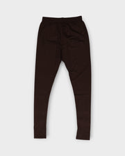 Dark Brown Lycra Cotton Leggings